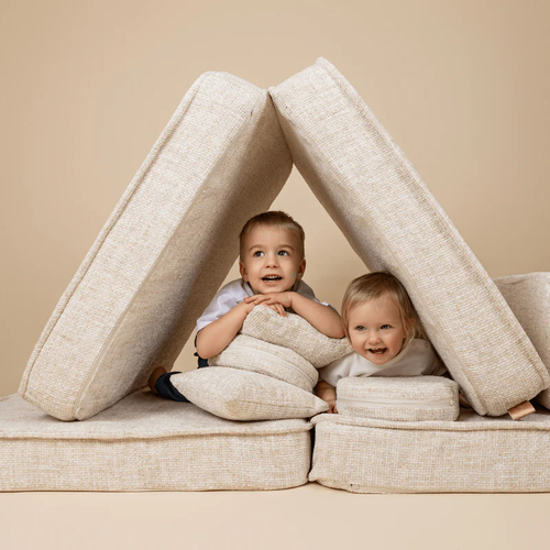 MeowBaby Tangle Play Sofa, Marshmallow Beige