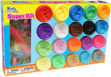 Kid's Dough Knete Superkit 20 Farben