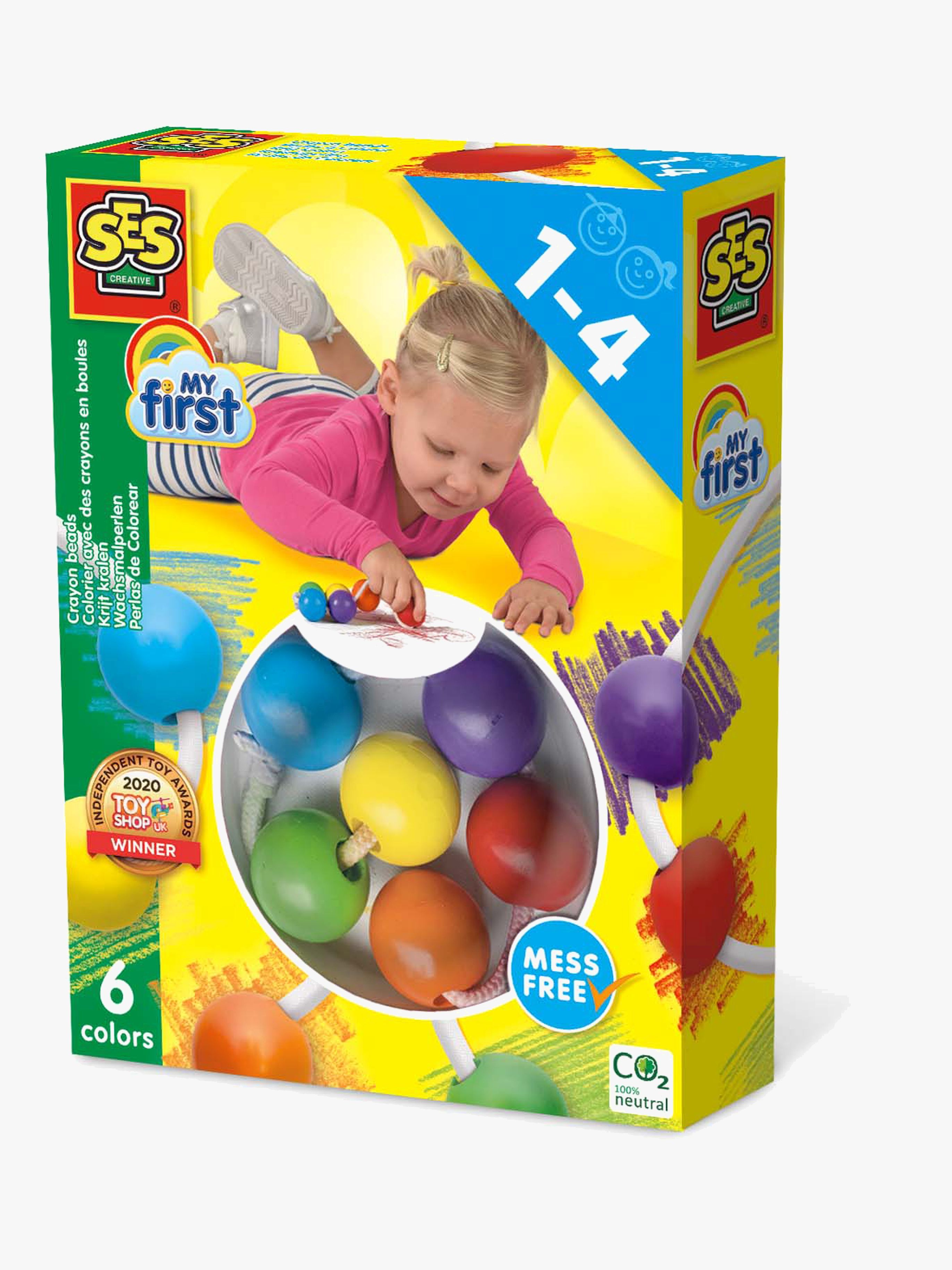 SES Meine Erste Farbschnur Wachsmalperlen Bastelset