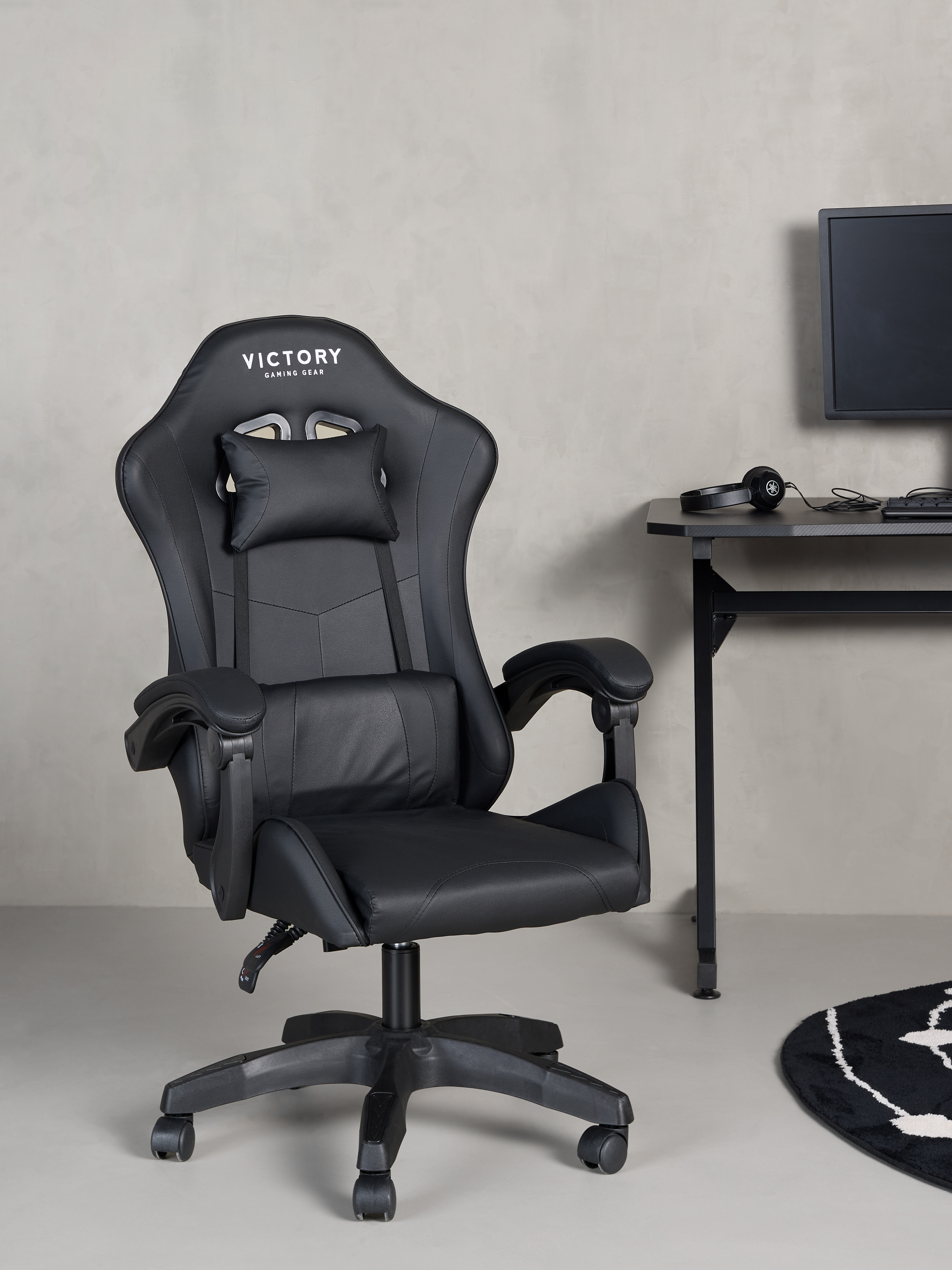 Victory Mission Gaming-Stuhl, Schwarz