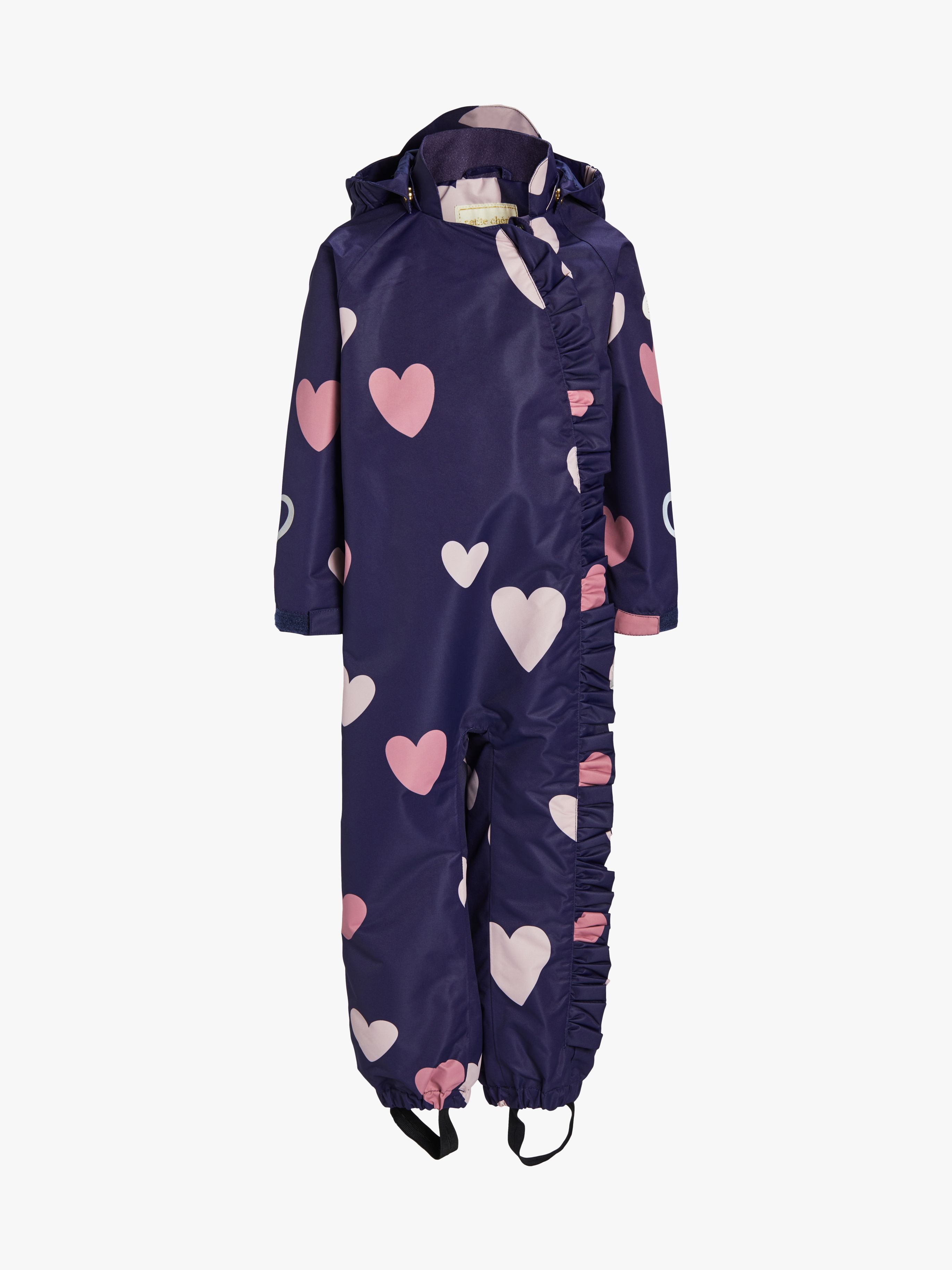 Petite Chérie Atelier Lily Outdoor-Overall, Hearts Navy, 86