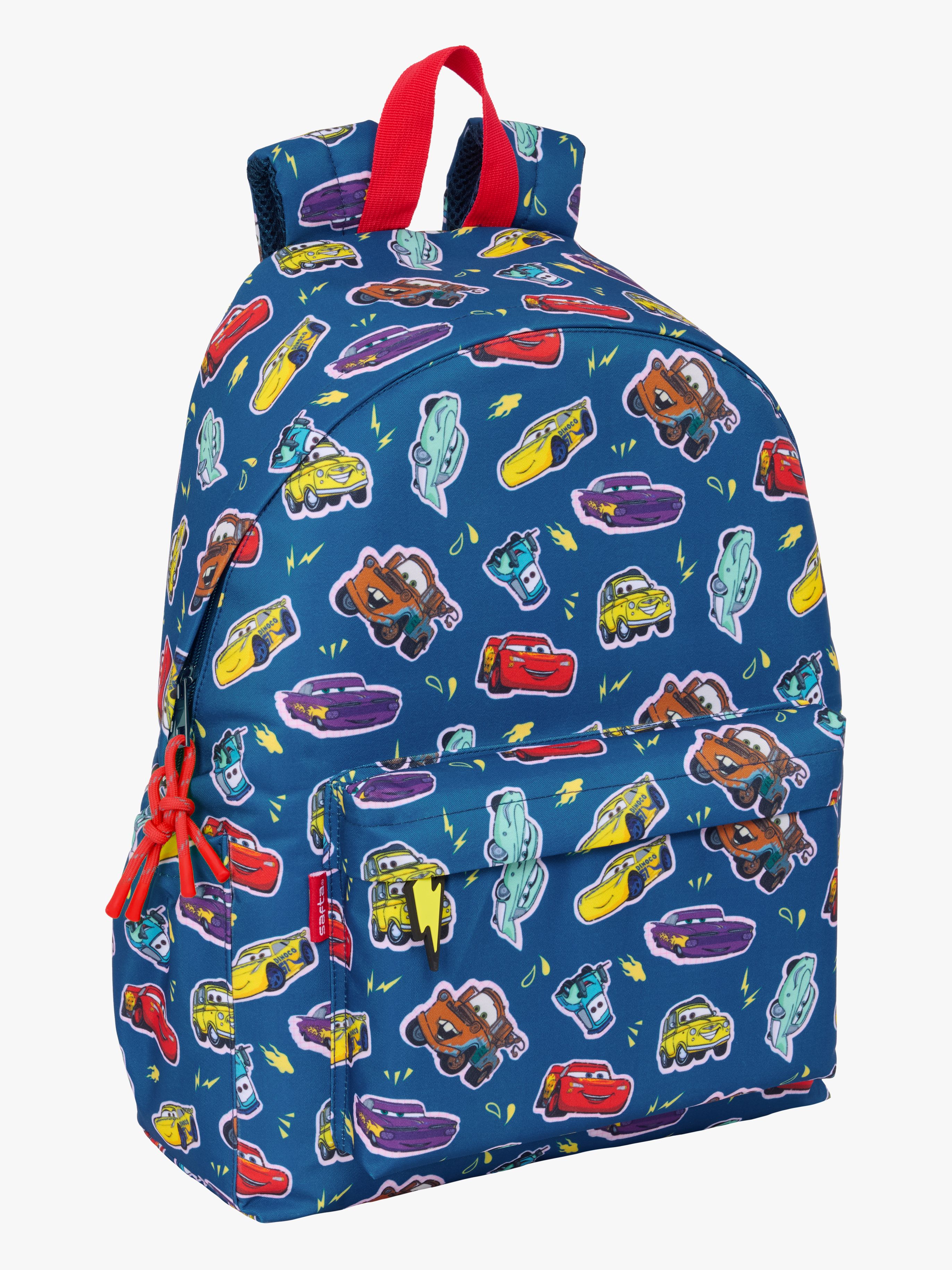 Disney Cars Laptop Kinder Rucksack 17L, Racing Dunkelblau