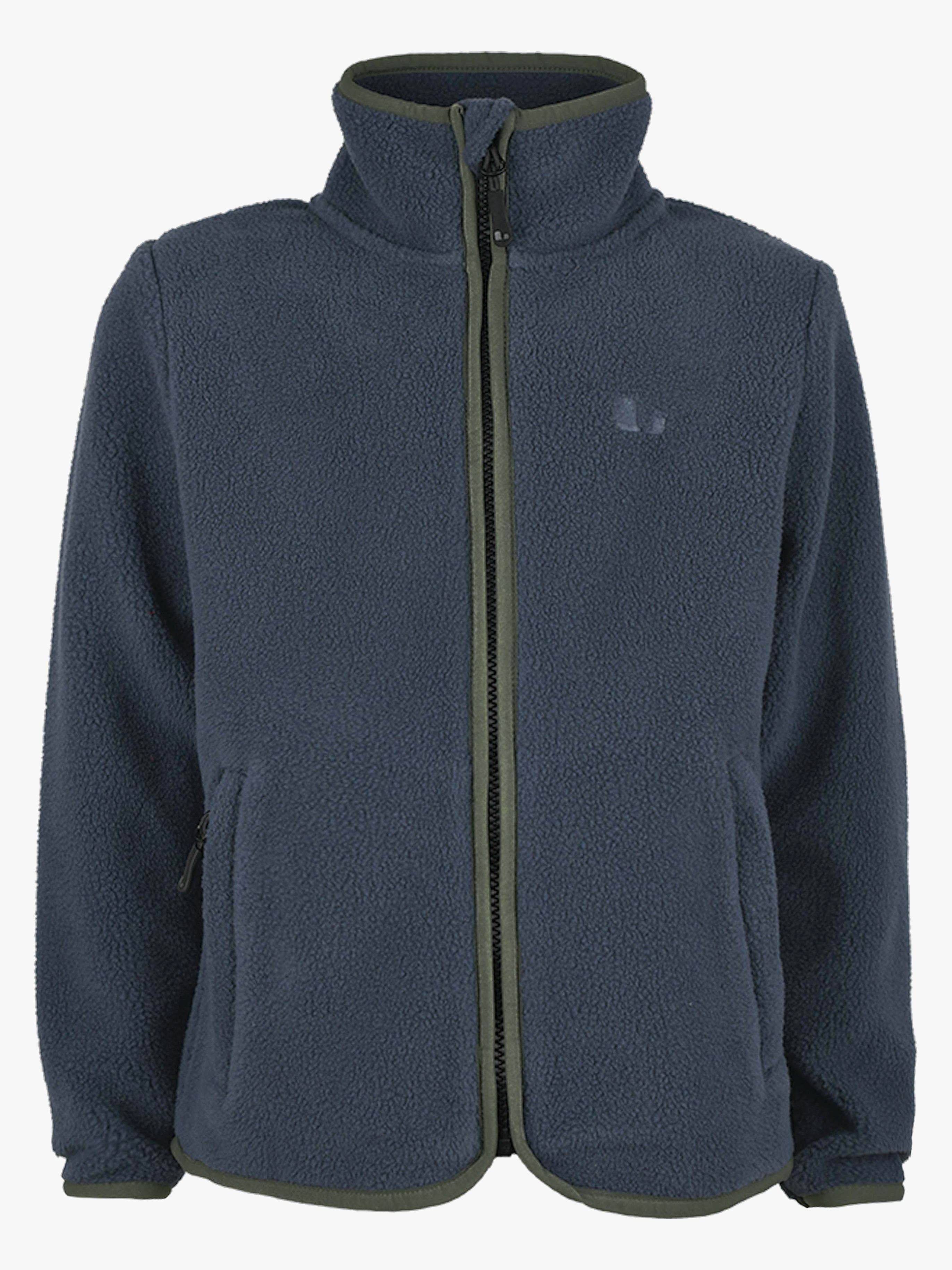 Lindberg Skogsvild Fleecejacke, Navy/Green, 140