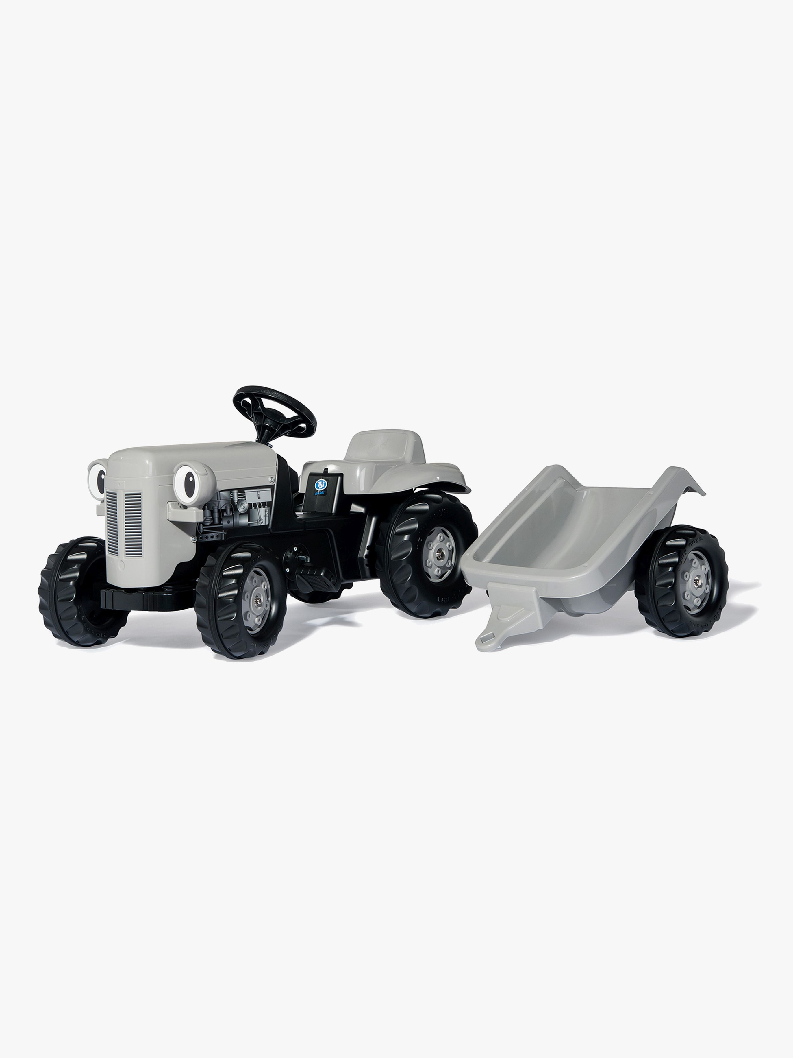 RollyKid Trettraktor mit Anhänger, Grau