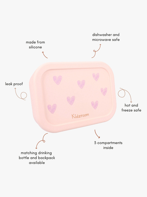 Kidzroom Silikon Brotdose Magical Meadows, Rosa