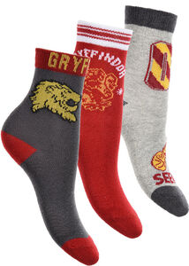 Harry Potter Socken 3er-Pack, Rot