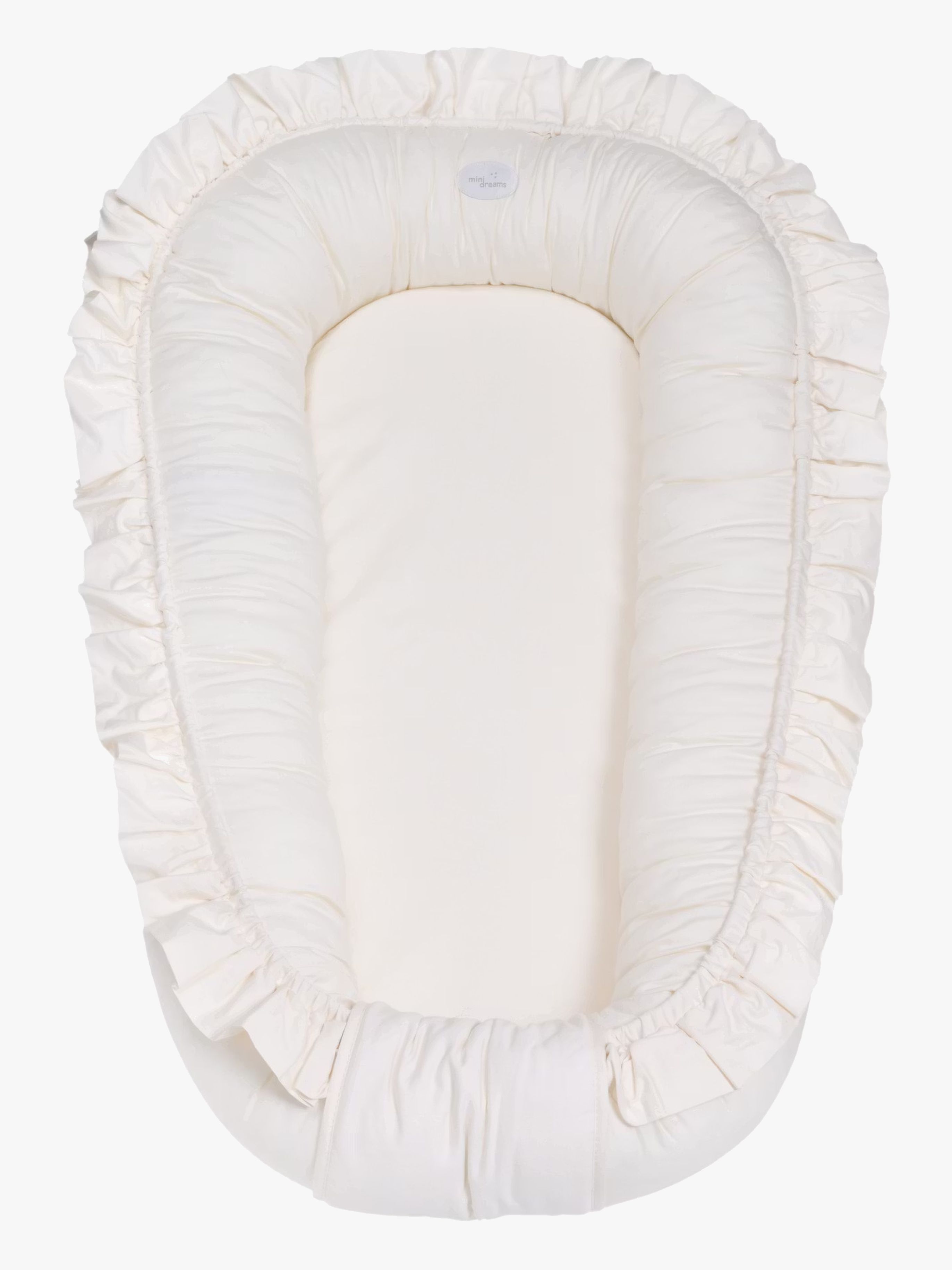 Mini Dreams Cozy Babynest Rüschen, Hellbeige