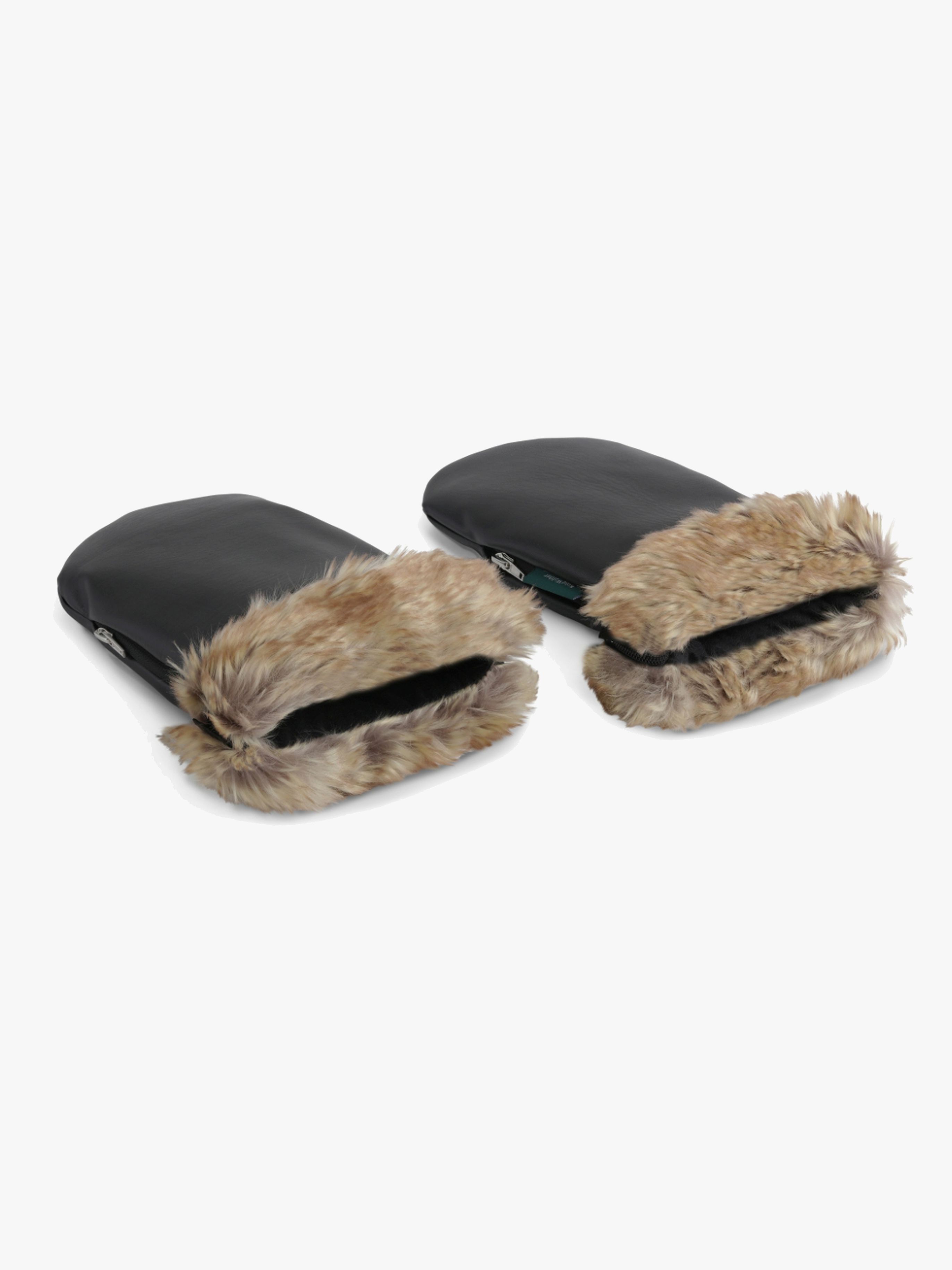 KONG.WALTHER Østerbro Fur Kinderwagen-Fäustlinge, Black
