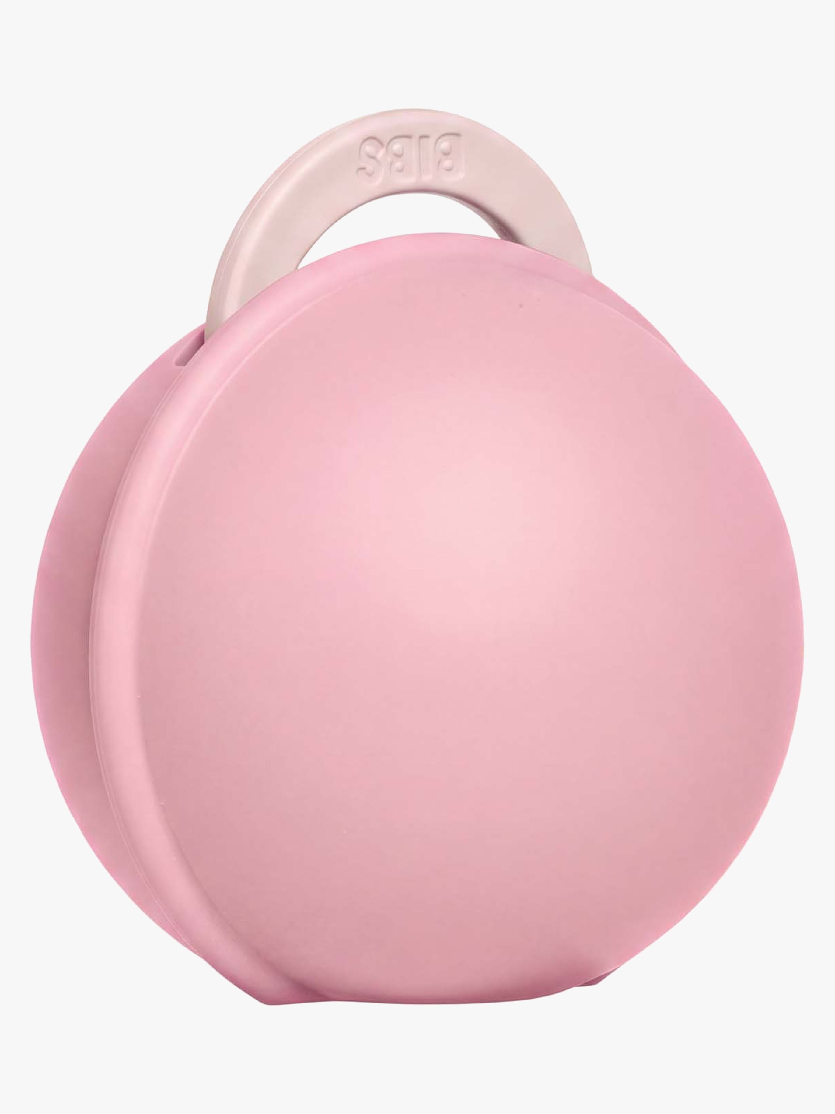 BIBS Colour Schnuller Latex Gr. 1 Rund &  Schnullerbox Mini, Petal/Baby Pink