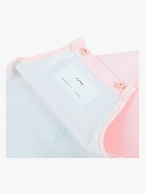 Miniland Langärmliges Lätzchen mit Tasche, Fantacy