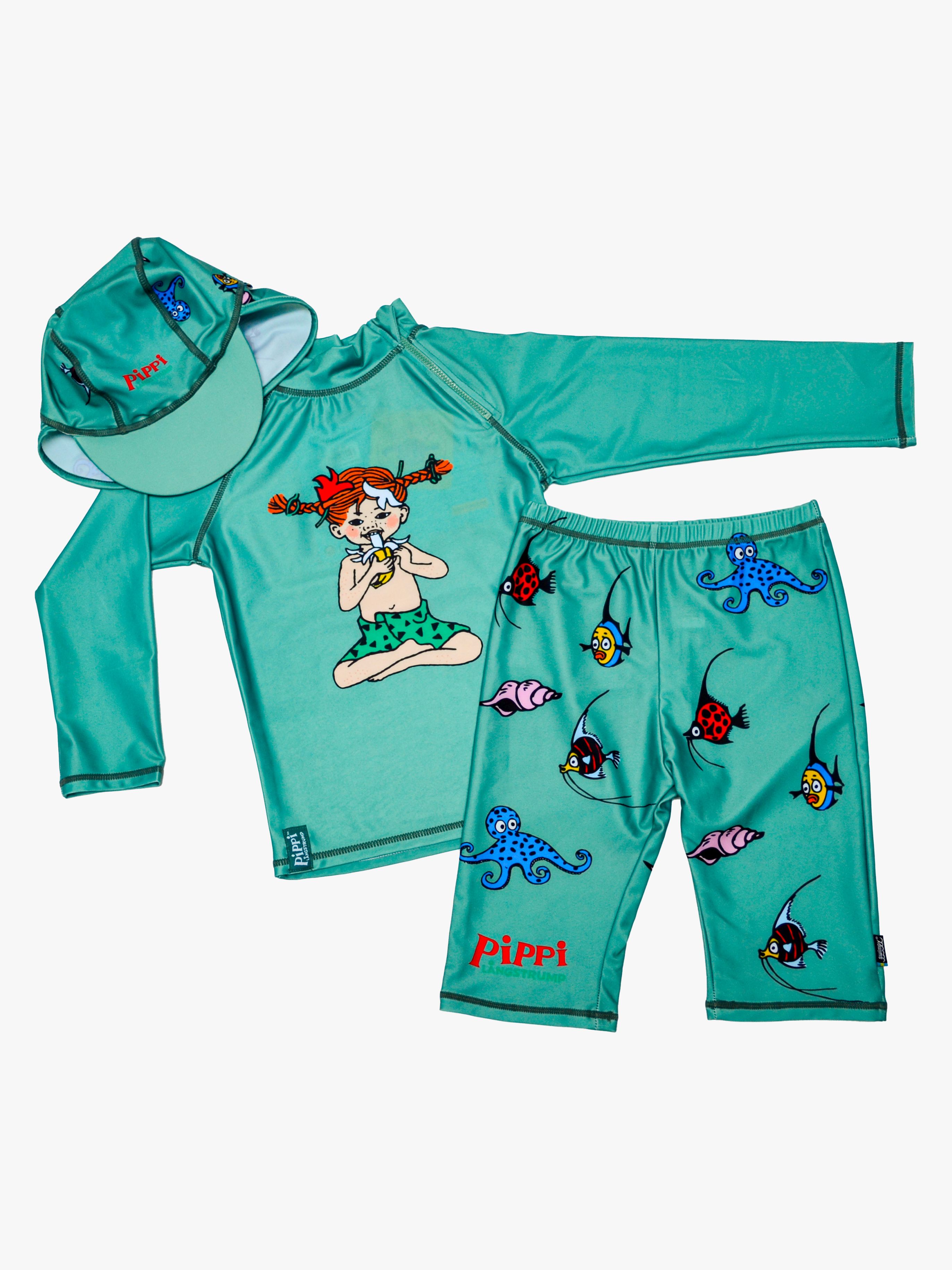 Swimpy Pippi UV-Set 3 Teile, Grün, 98-104