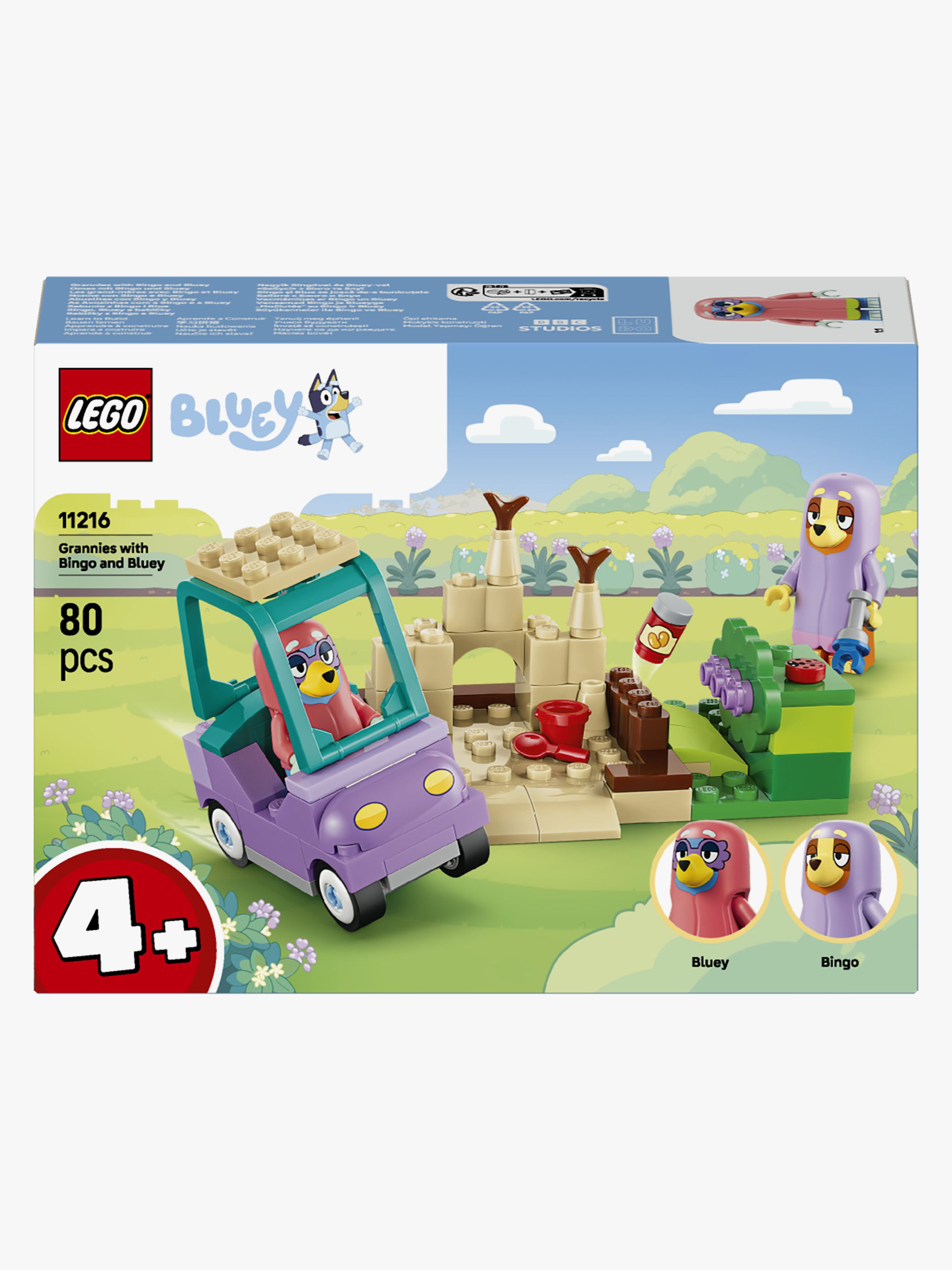 LEGO Bluey 11216 Omas mit Bingo und Bluey