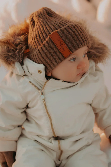 BabyMocs Strickmütze, Greige