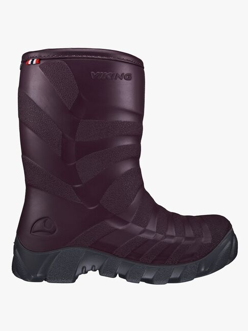Viking Ultra Gefütterte Gummistiefel, Grape/Grey