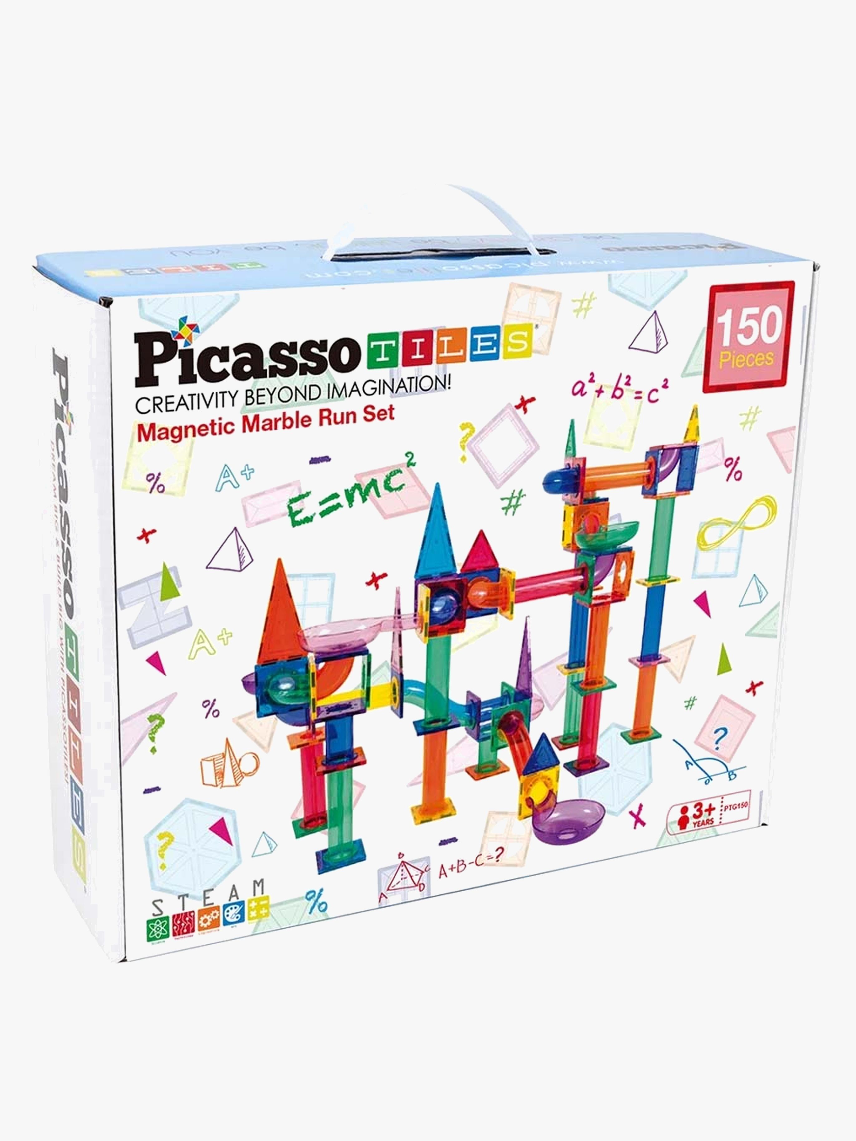 PicassoTiles Kugelbahn Magnetischer Bausatz 150 Teile