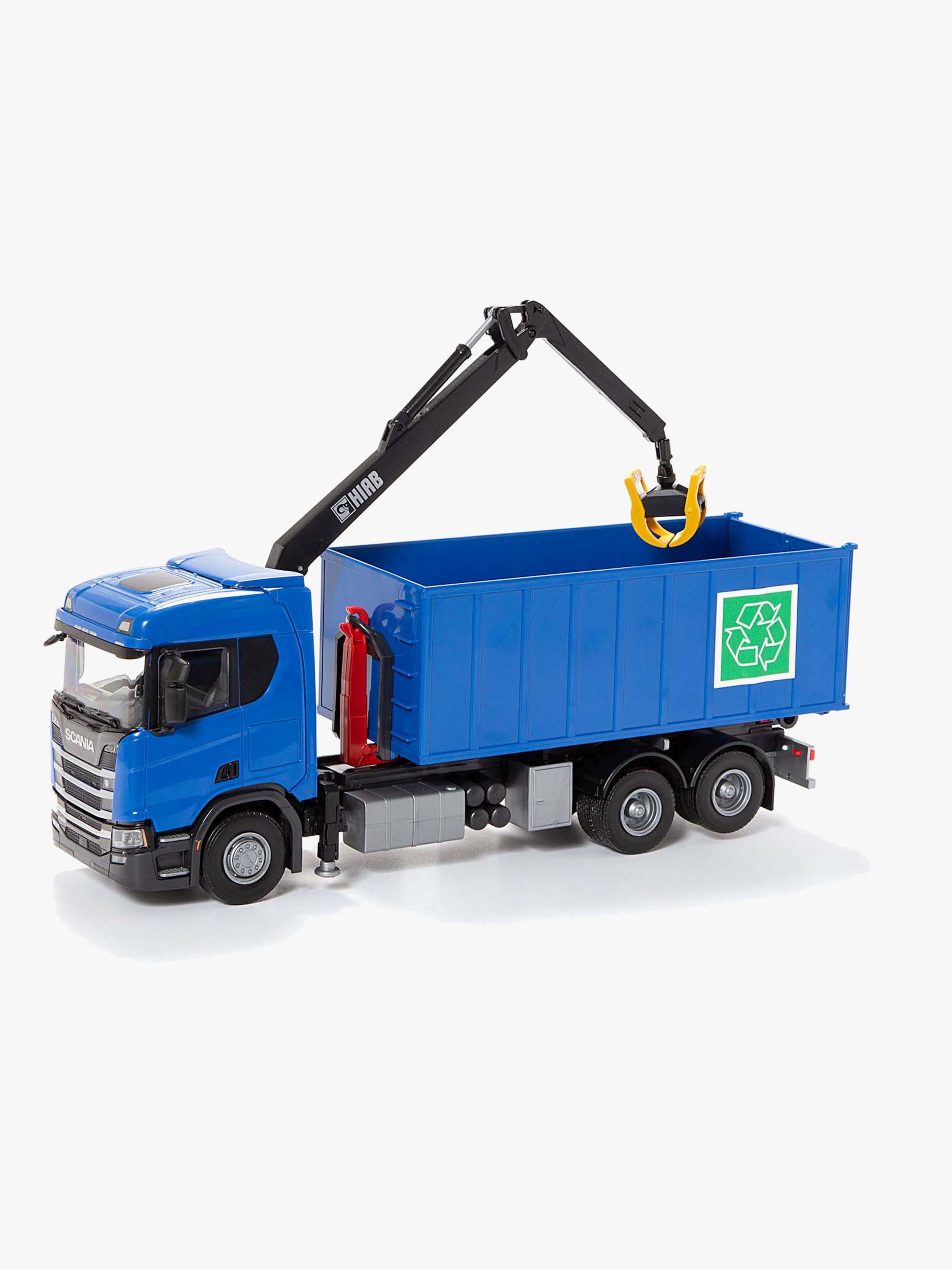 Scania Müllwagen mit Kran, Blau