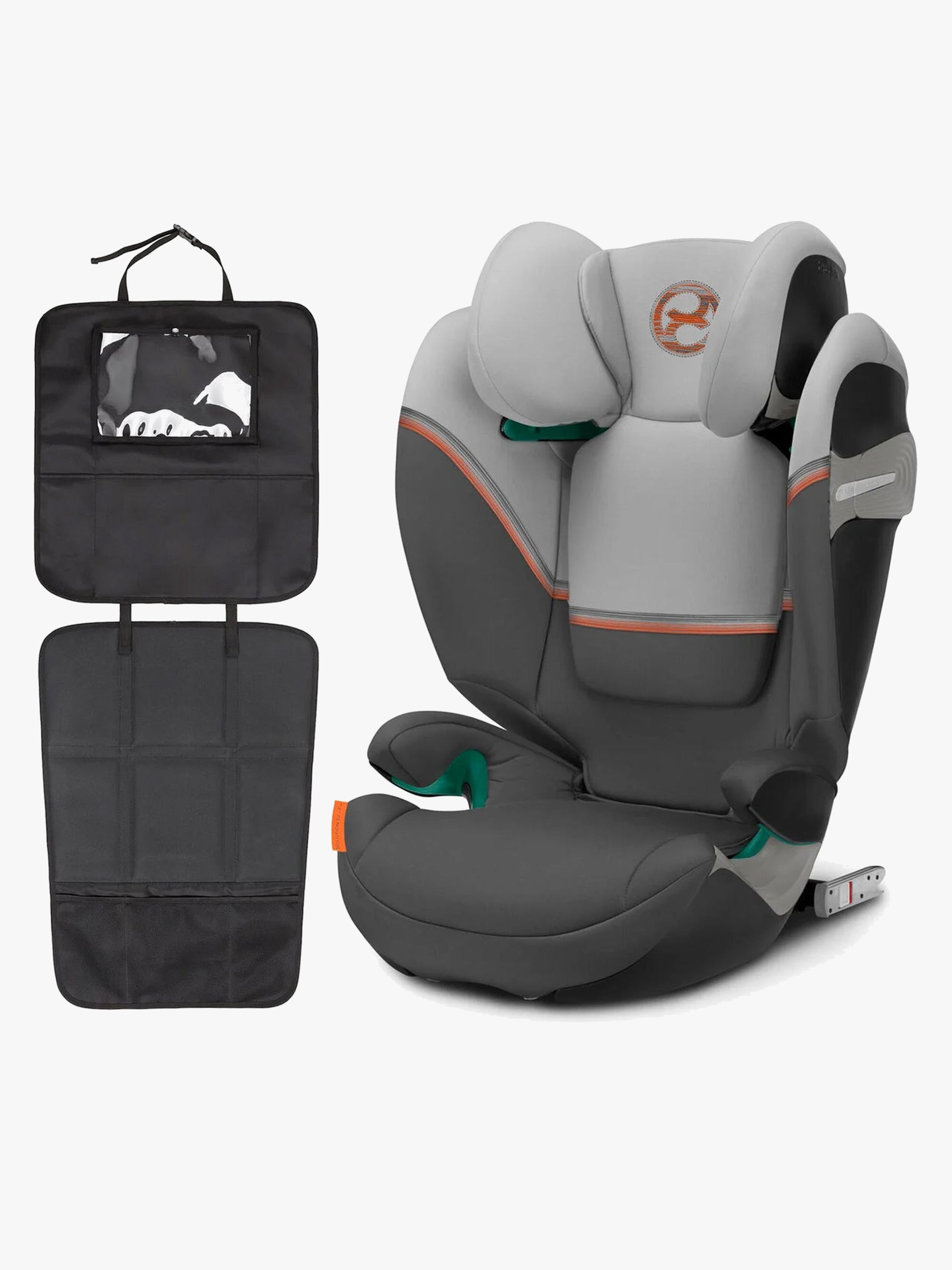 Cybex Solution S2 i-Fix Kindersitz inkl. 3-in-1 Sitzschutz, Lava Grey