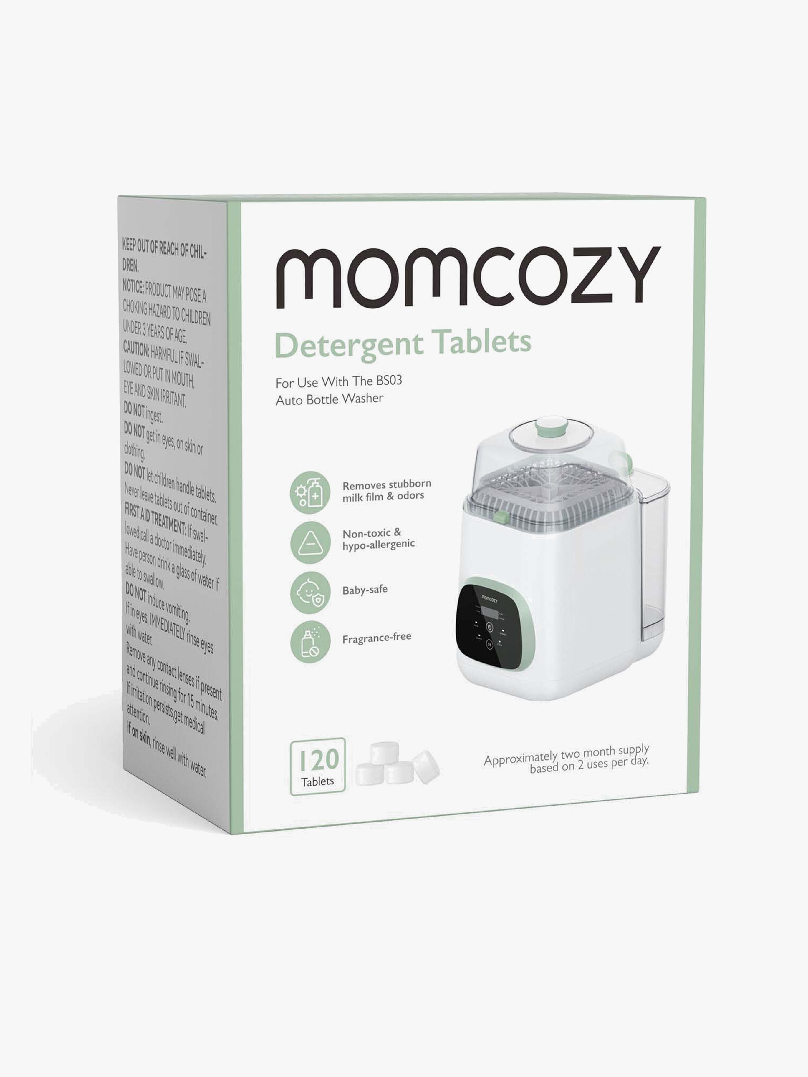 Momcozy KleanPal Pro Spülmaschinentabs 120 Stk., Weiß