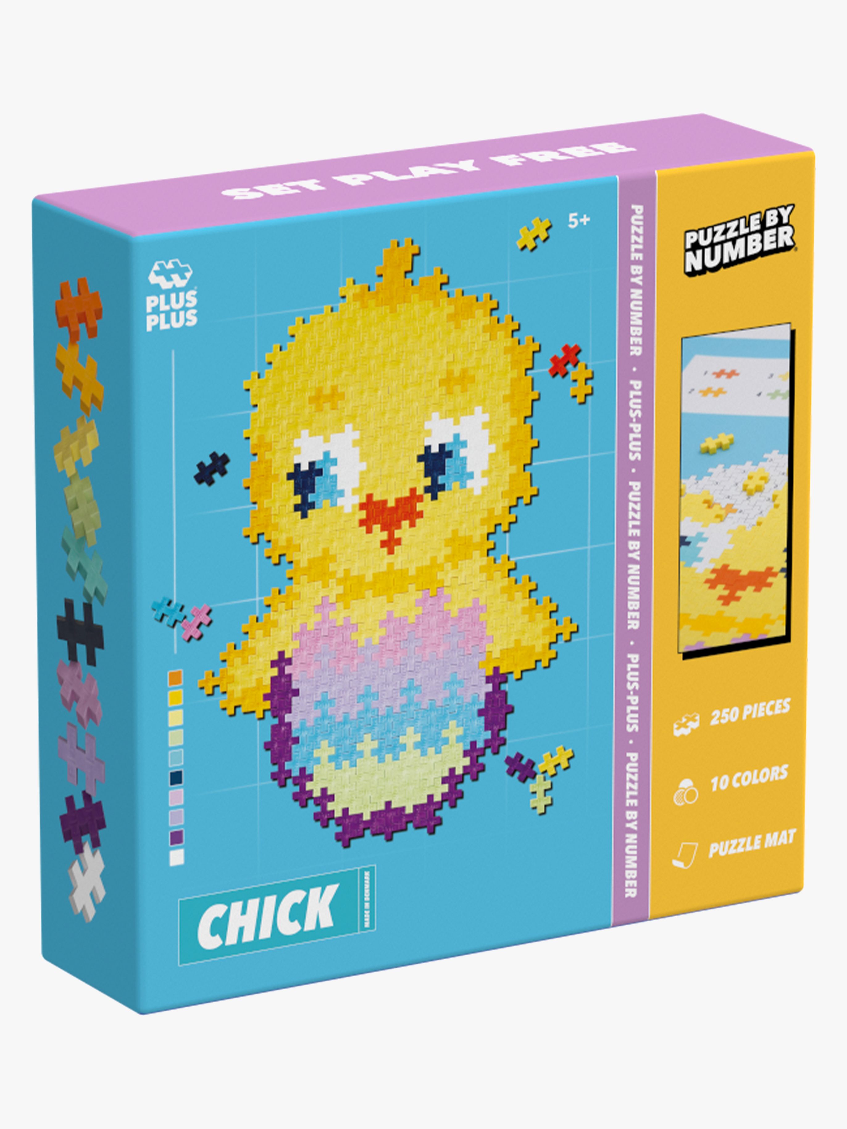 Plus-Plus Puzzle By Numbers Chick Bausatz 250 Teile