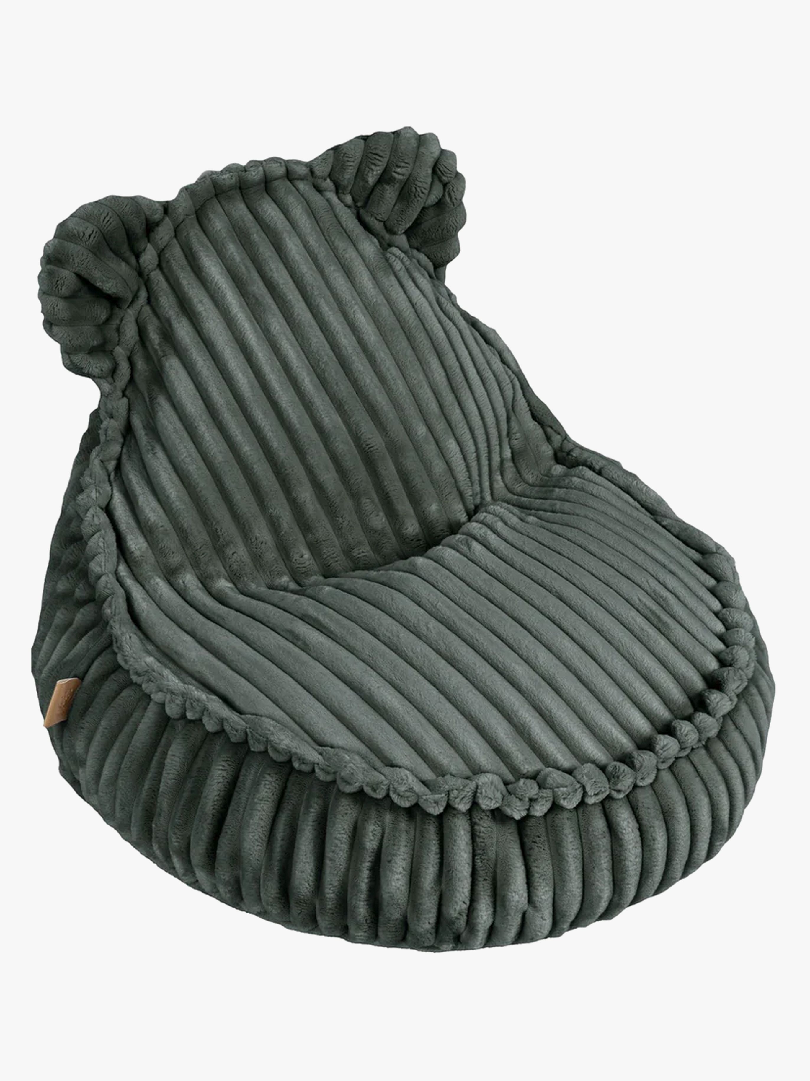 Meowbaby Churros Sitzsack Teddy, Pineforest Green