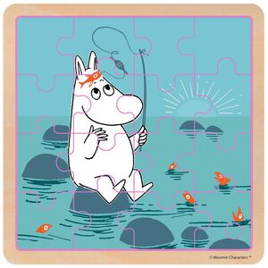 Mumin Holzpuzzle Angeln 16 Teile