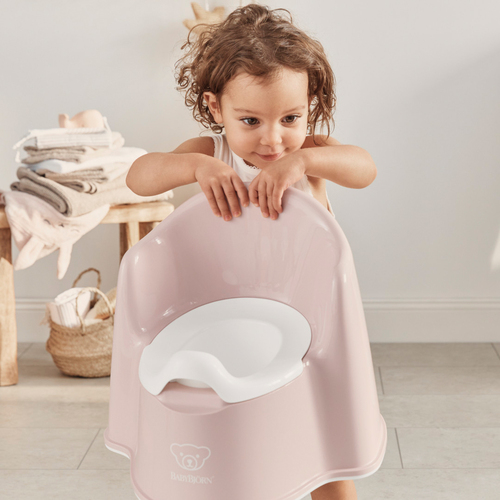 BabyBjörn Topfstuhl, Powder Pink/White