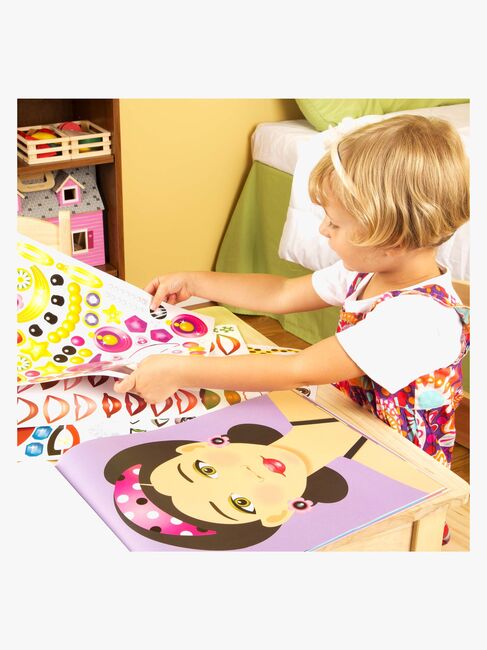 Melissa & Doug Make-a-Face Stickerbuch
