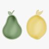 OYOY Lemon & Pear Snacks Schüssel, Yellow/Green
