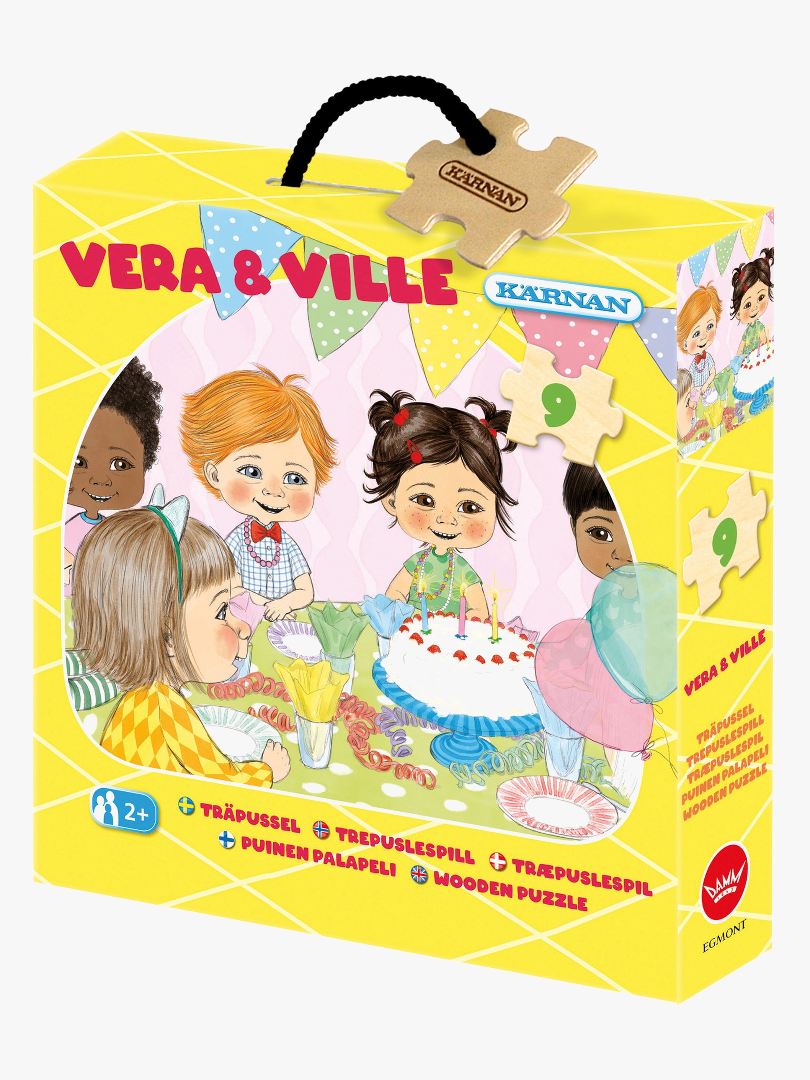 Egmont Kärnan Holzpuzzle Vera &  Ville 9 Teile