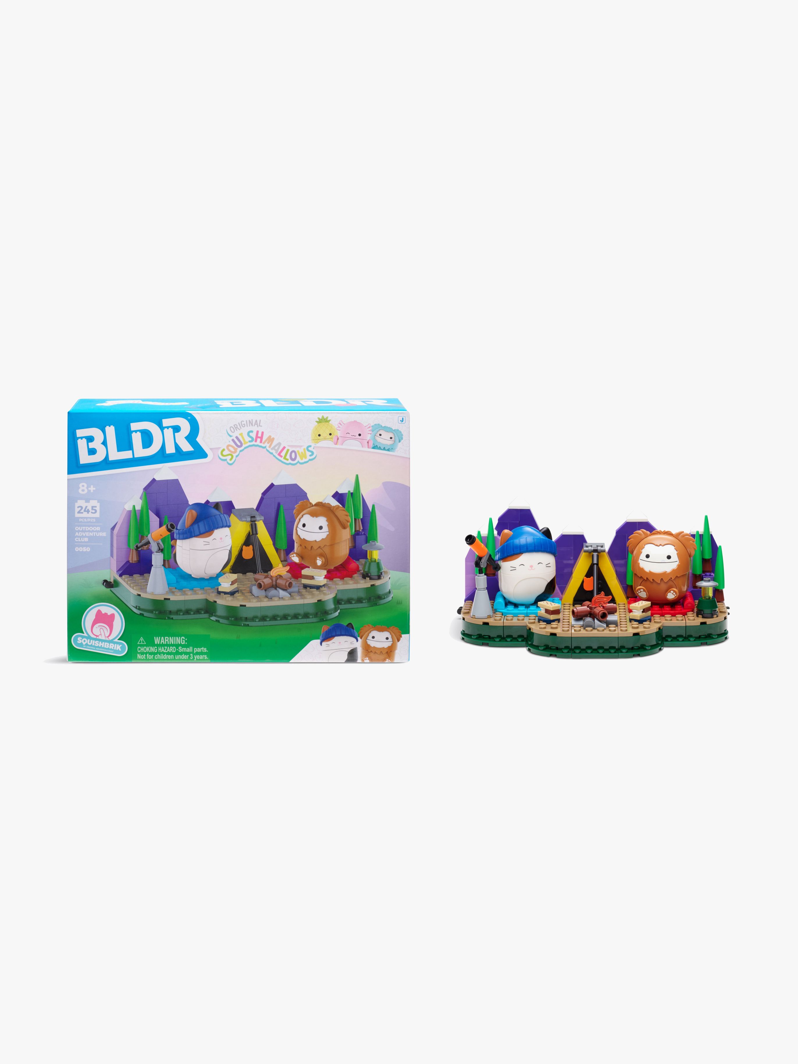 BLDR Squishmallows Bausatz Camping mit Cam &  Benny