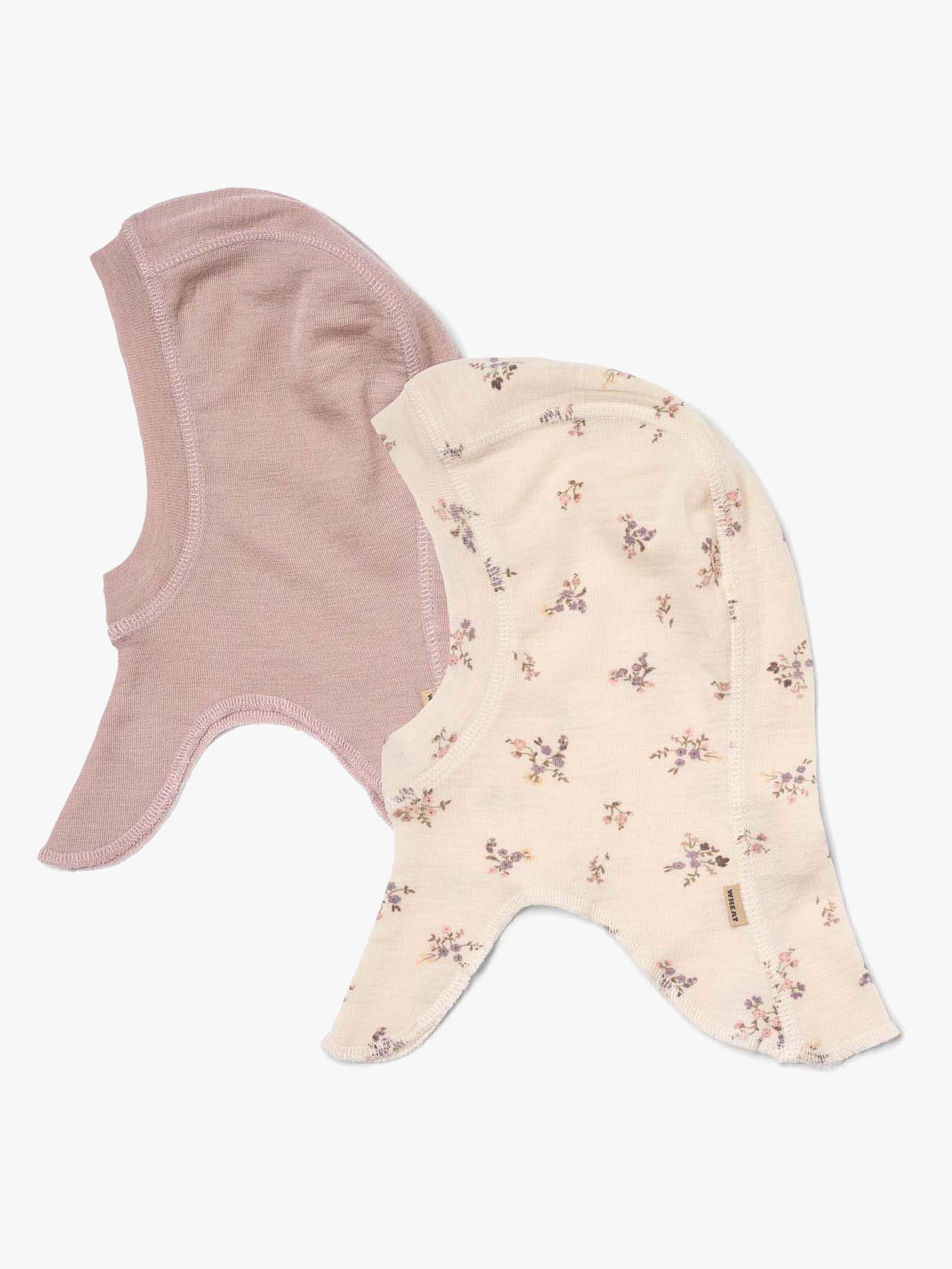 Wheat Felix Schlupfmützen Merinowolle 2er-Pack, Eggshell Flowers, 48-51