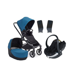 Baby Jogger City Sights Kombikinderwagen inkl. BeSafe iZi Go Modular X2 i-Size Babyschale, Deep Teal