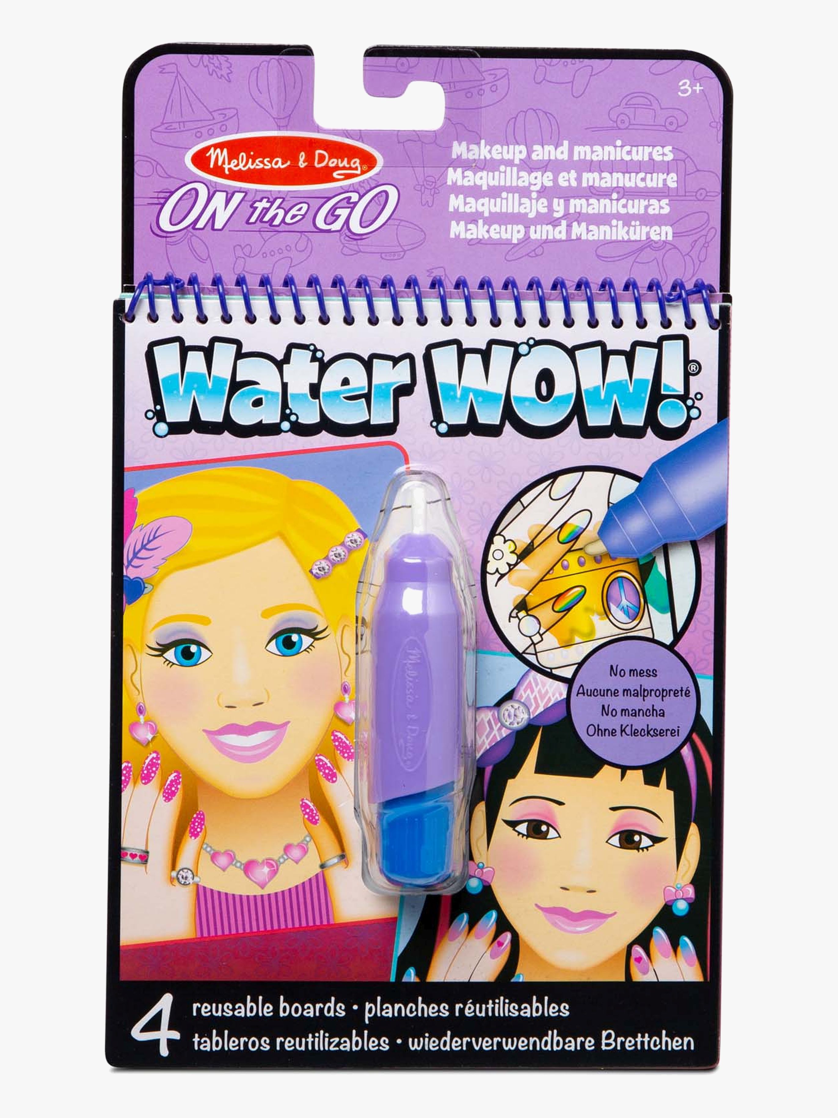 Melissa &  Doug Water Wow! Malbuch Make-Up &  Maniküre