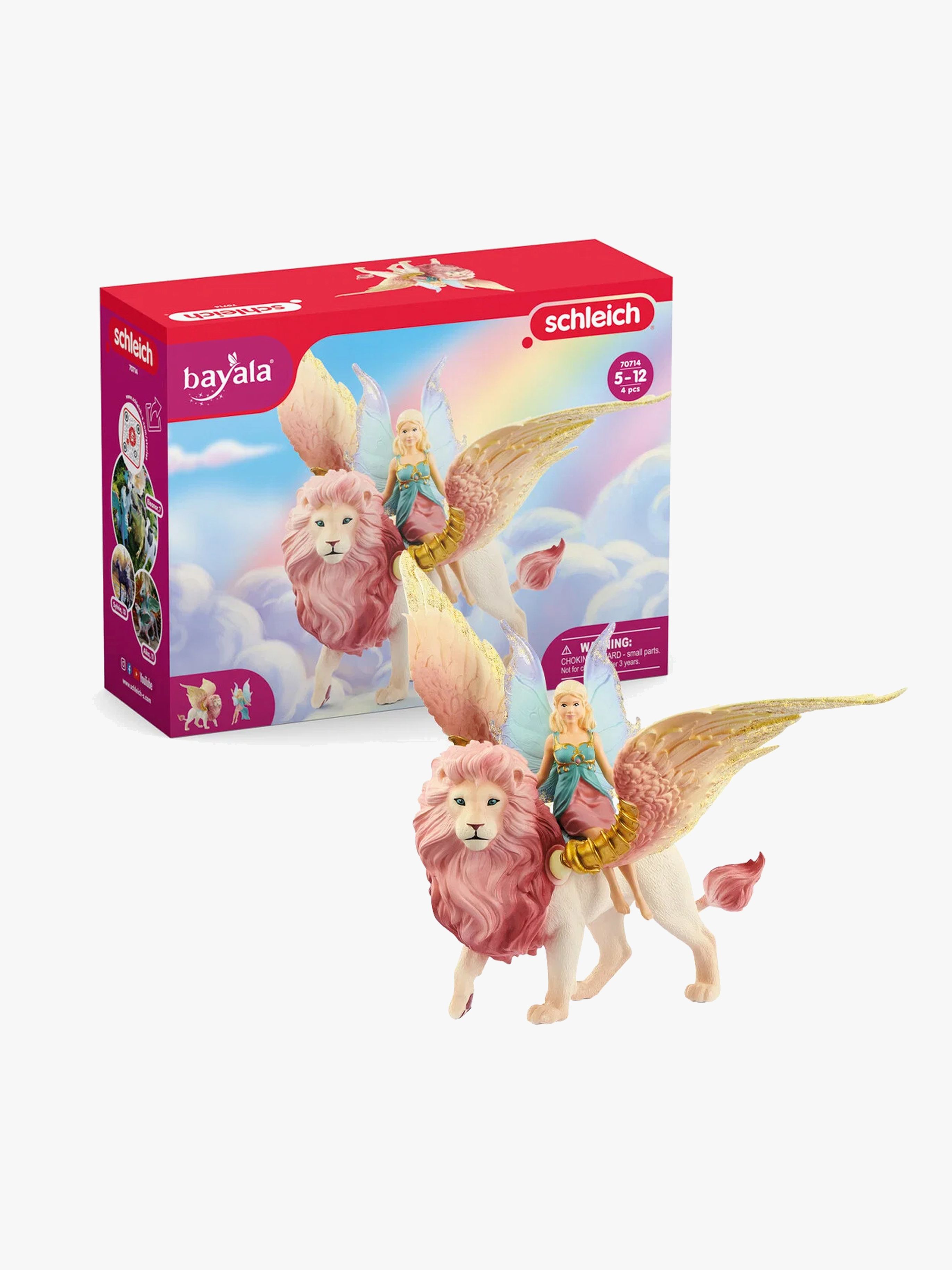 70714 Elfe auf geflügeltem Löwe Figurenset