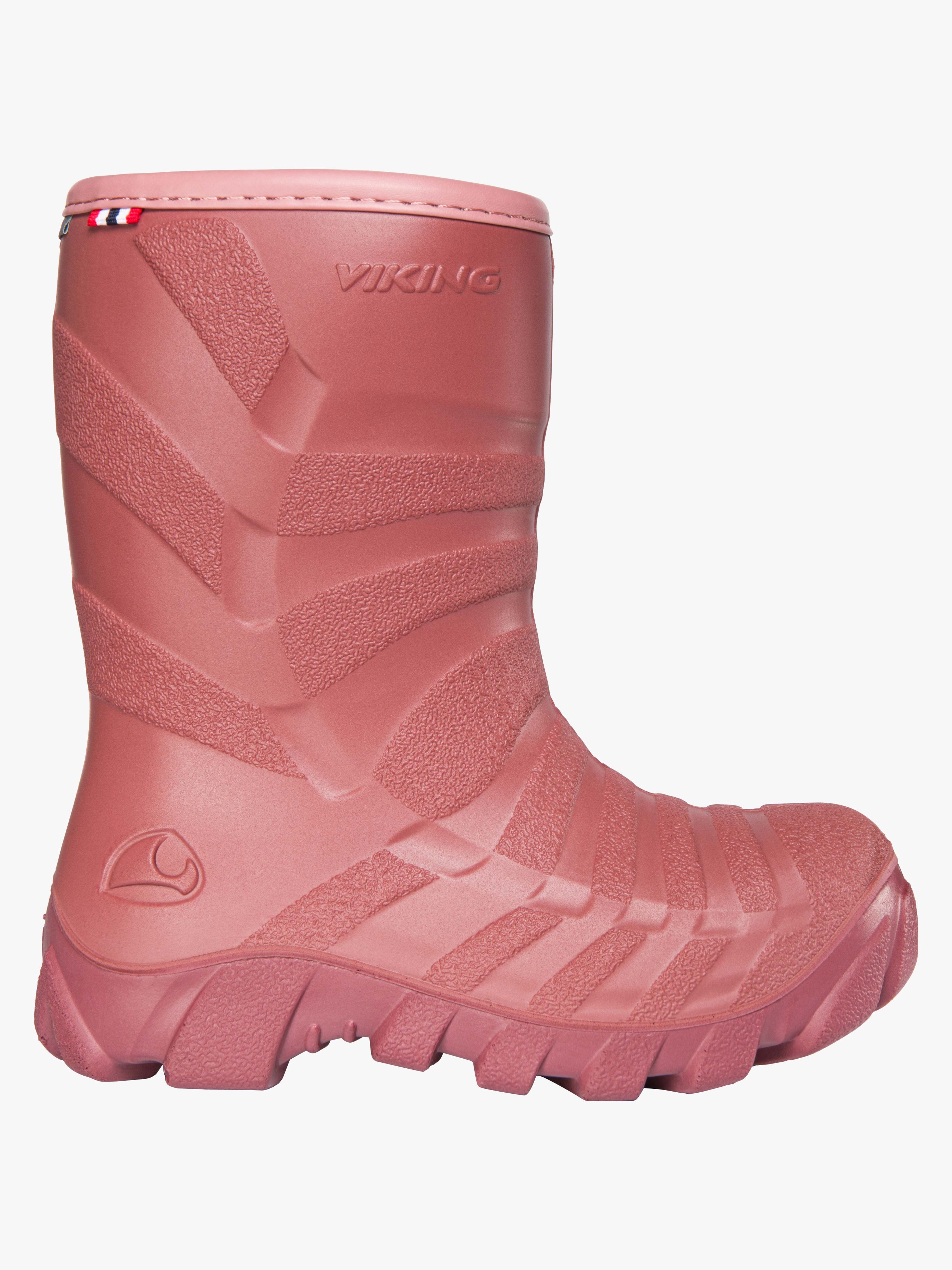 Viking Ultra Gefütterte Gummistiefel, Rosa/Hellrosa, 32, Kindergummistiefel, Kinderstiefel, Gummistiefel kinder, Kids