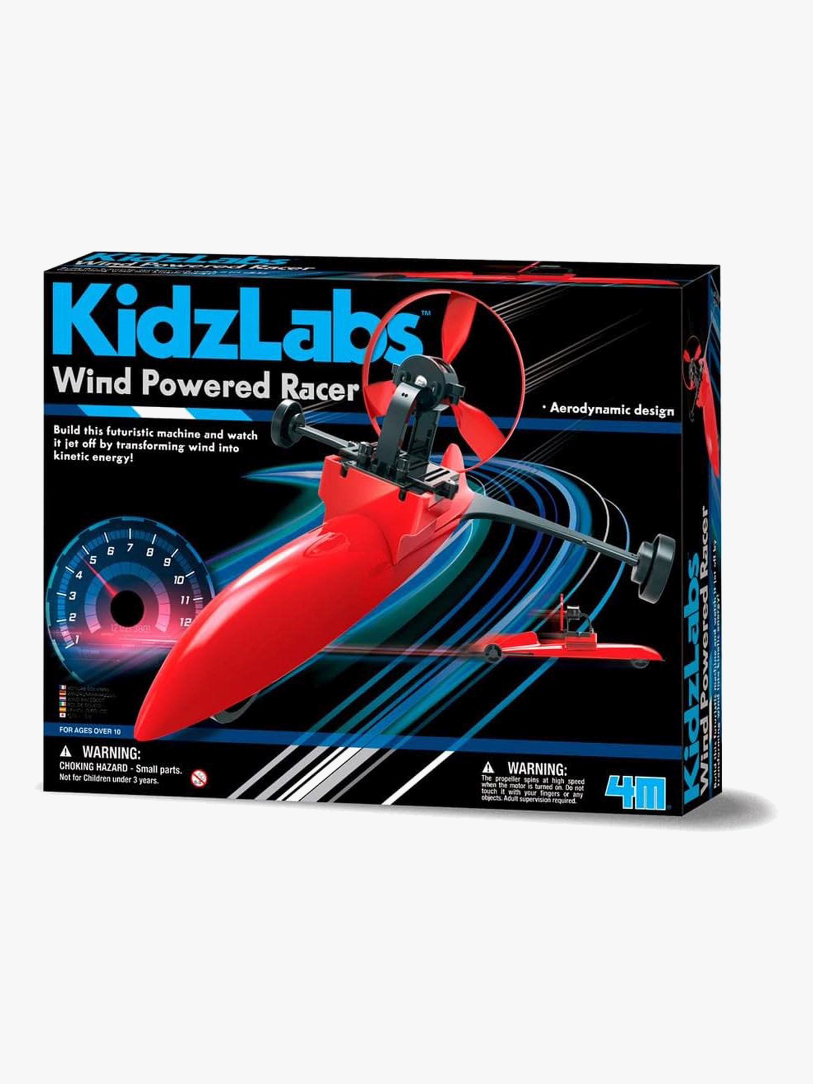 4M KidzLabs Experimentierkasten Windbetriebenes Rennauto