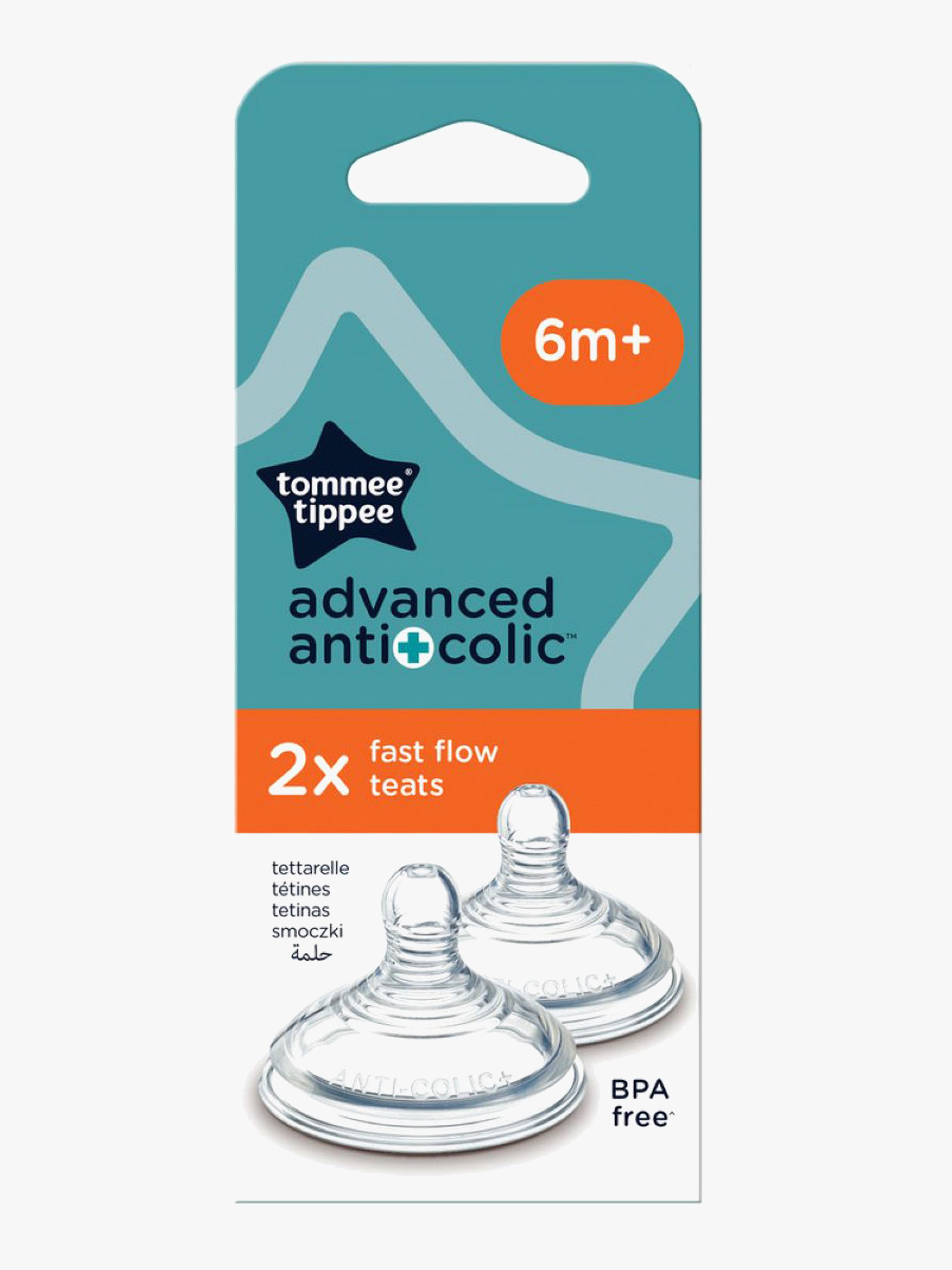Tommee Tippee Anti-Kolik Start Fast Flow Sauger 2er-Pack