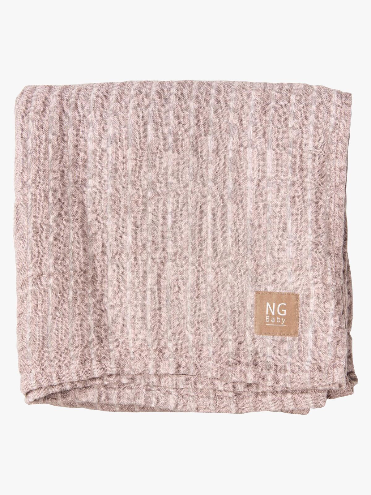 NG Baby Leinendecke 100x100, Dusty Pink