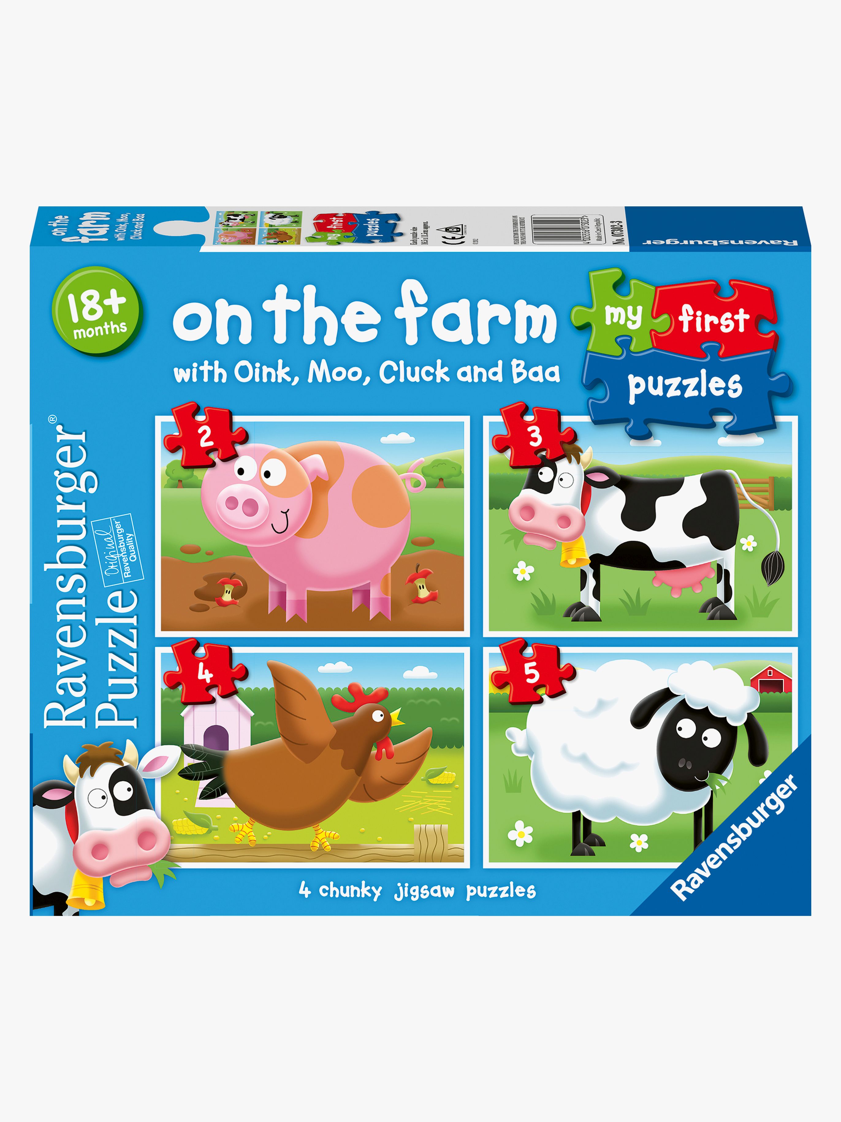 My First Puzzles On the Farm Puzzles 4-in-1