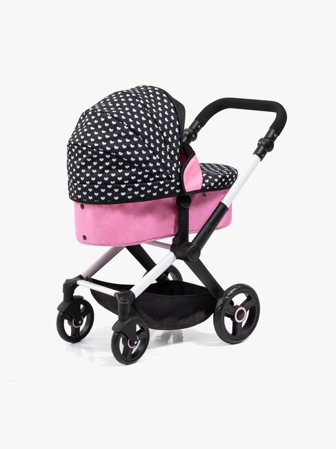 Bayer Design Xeo Puppenwagen, Schwarz/Rosa