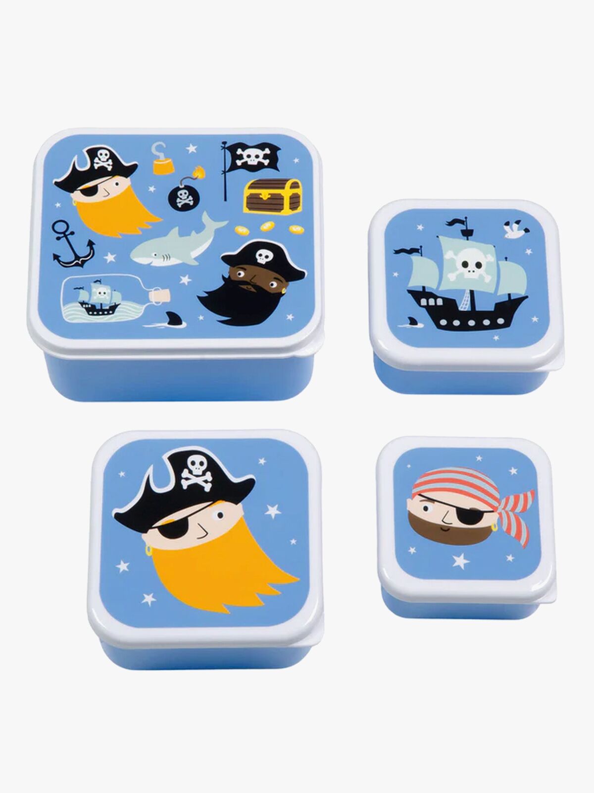 A Little Lovely Company Lunchbox-Set, Piraten