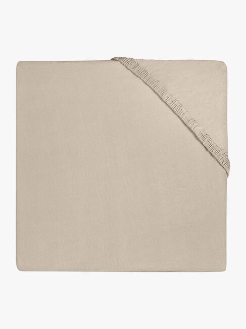 Jollein Spannbettlaken Baumwolljersey 60x120cm, Nougat