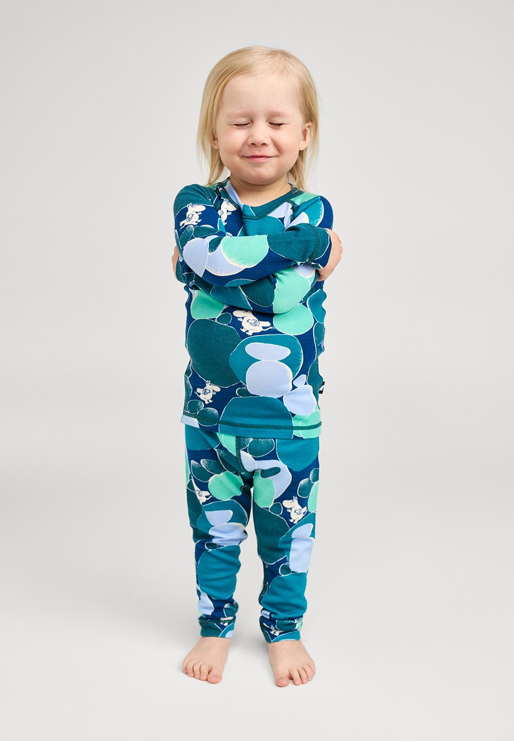 Moomin Trivsam Thermounterwäsche Merinomix, Dark Teal, 98