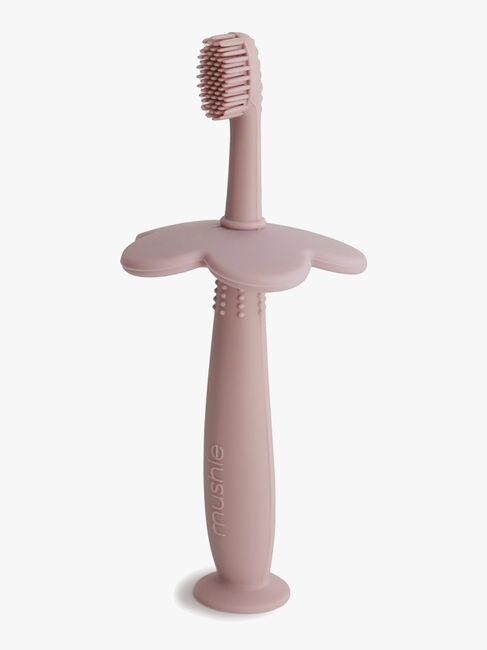 Mushie Flower Lern-Zahnbürste, Blush