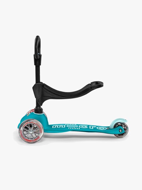 Micro Tretroller Drei Räder Mini 3-in-1 Deluxe, Türkis