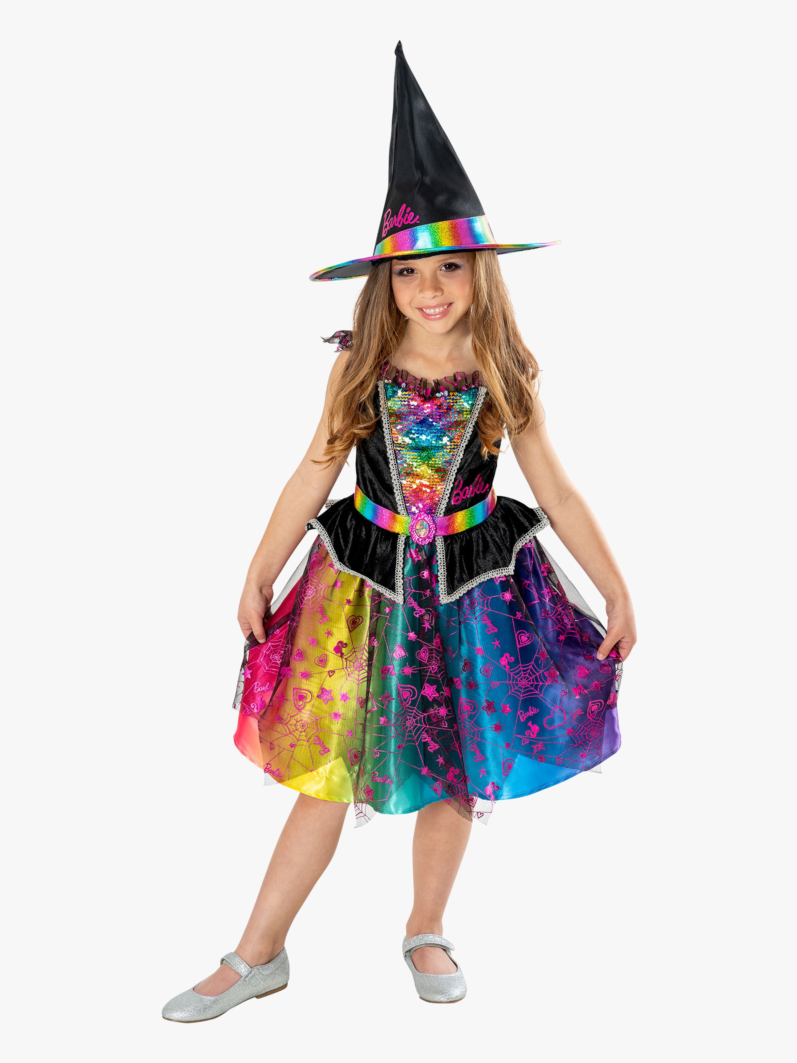 Barbie Pretty Witch Kostüm mit Hut, 7-8 Jahre