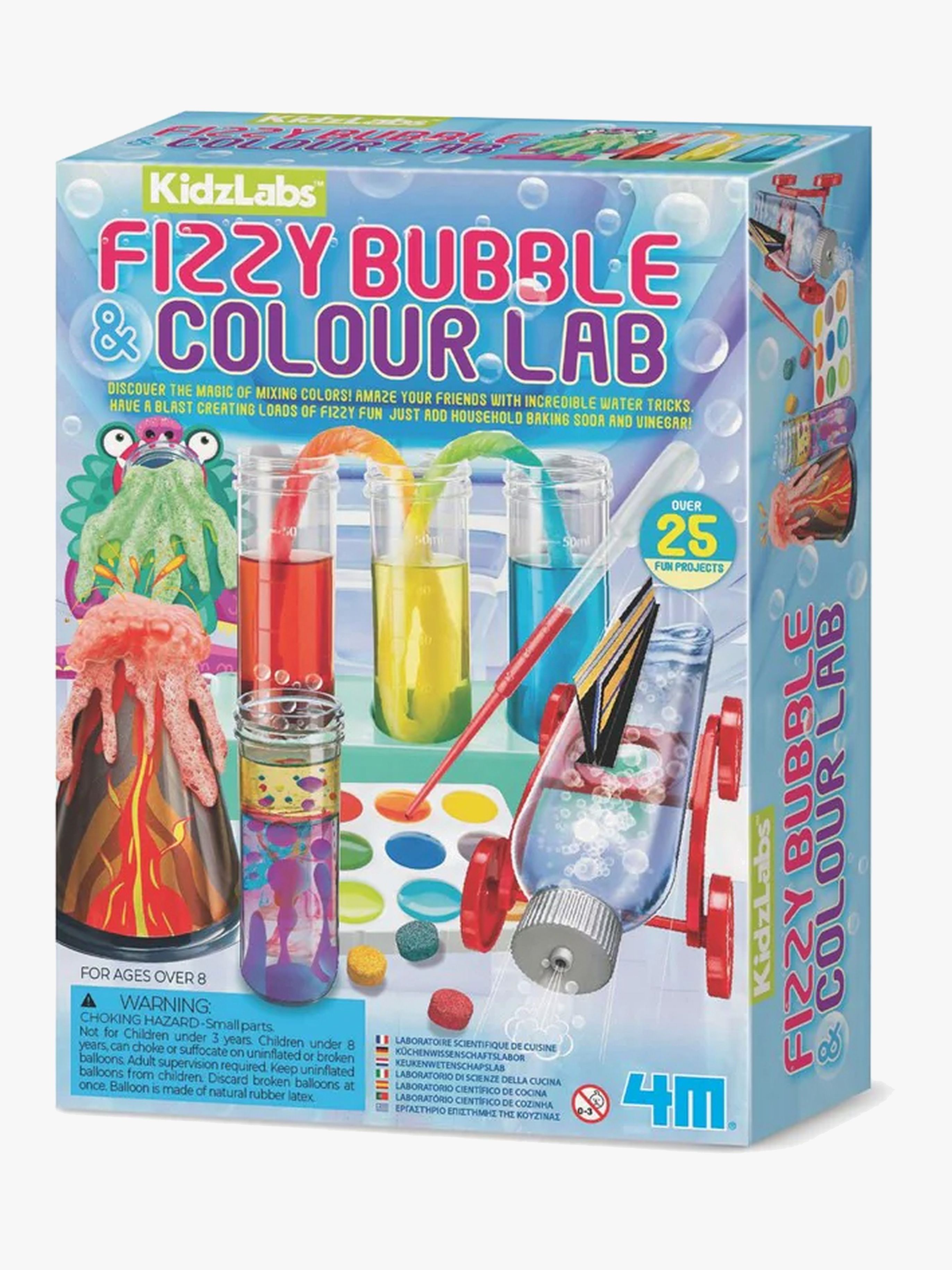 4M KidzLabs Experimentierkasten Seifenblasen- &  Farblabor
