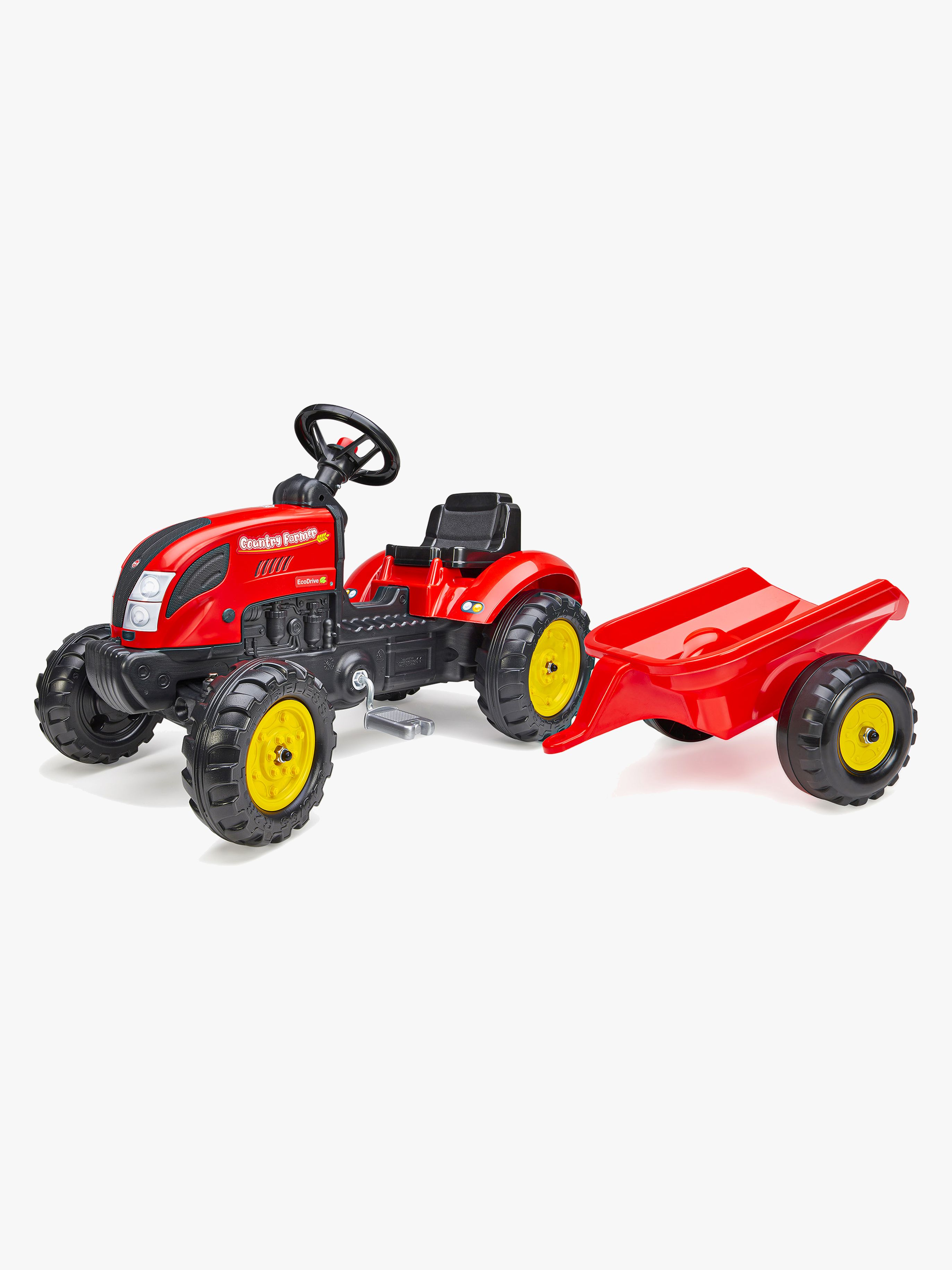 Falk Trettraktor Country Farmer med Anhänger