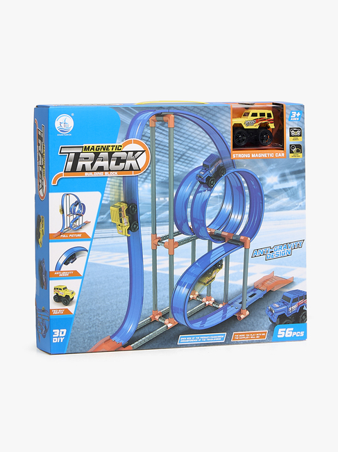 Alex's Garage Magnetische Autorennbahn 56 Teile