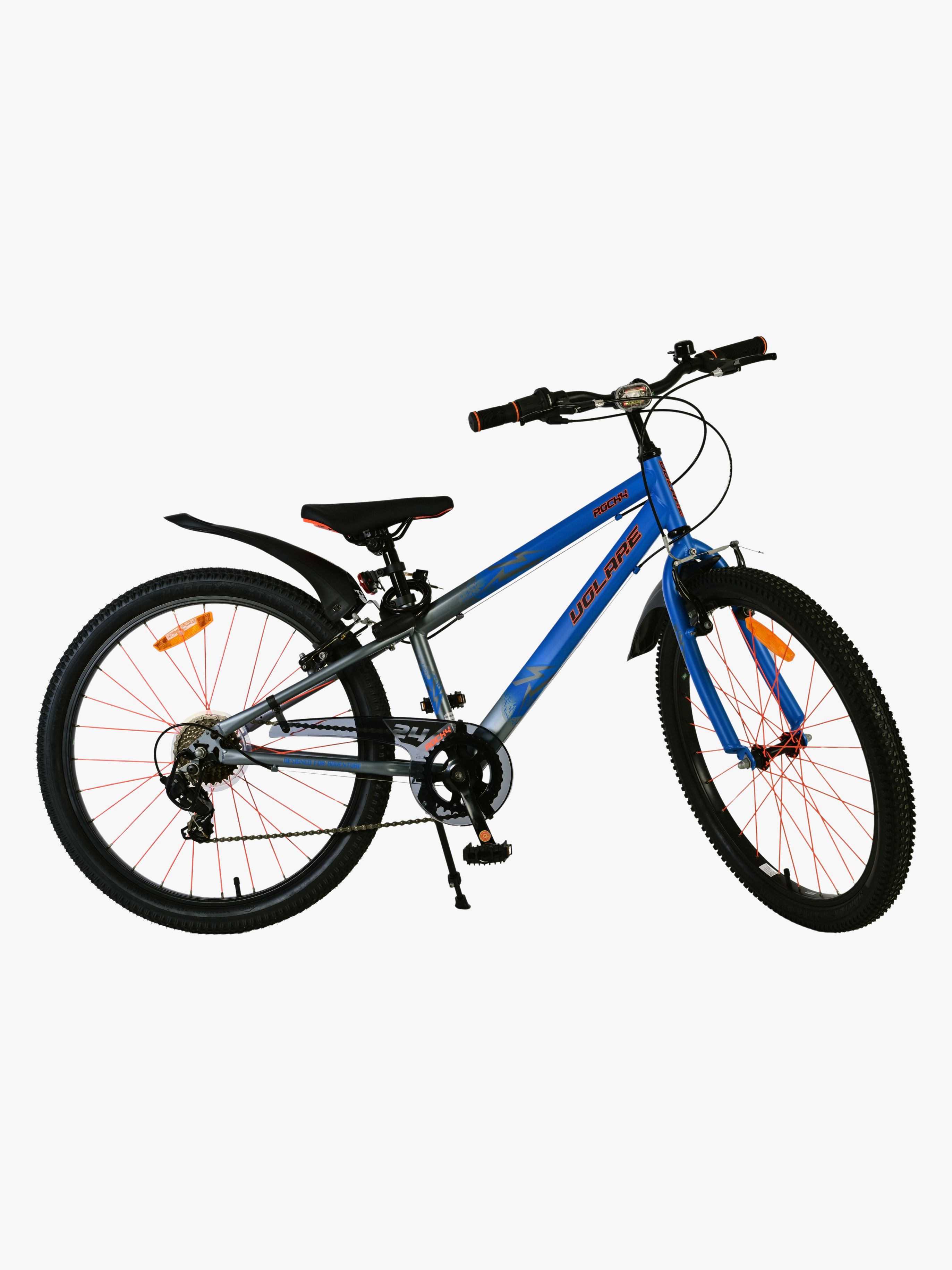 Volare Rocky Kinderfahrrad 24 Zoll, Blau